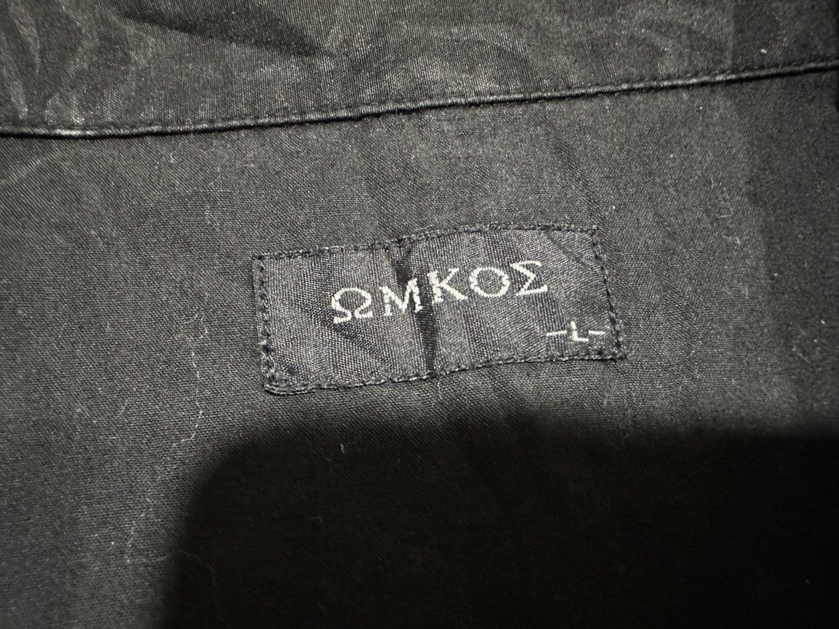 If Six Was Nine 🔥Sick Y2K Omkoe Waxed Laces Up Shirt Vkei Goth Punk Size US L / EU 52-54 / 3 - 5 Thumbnail