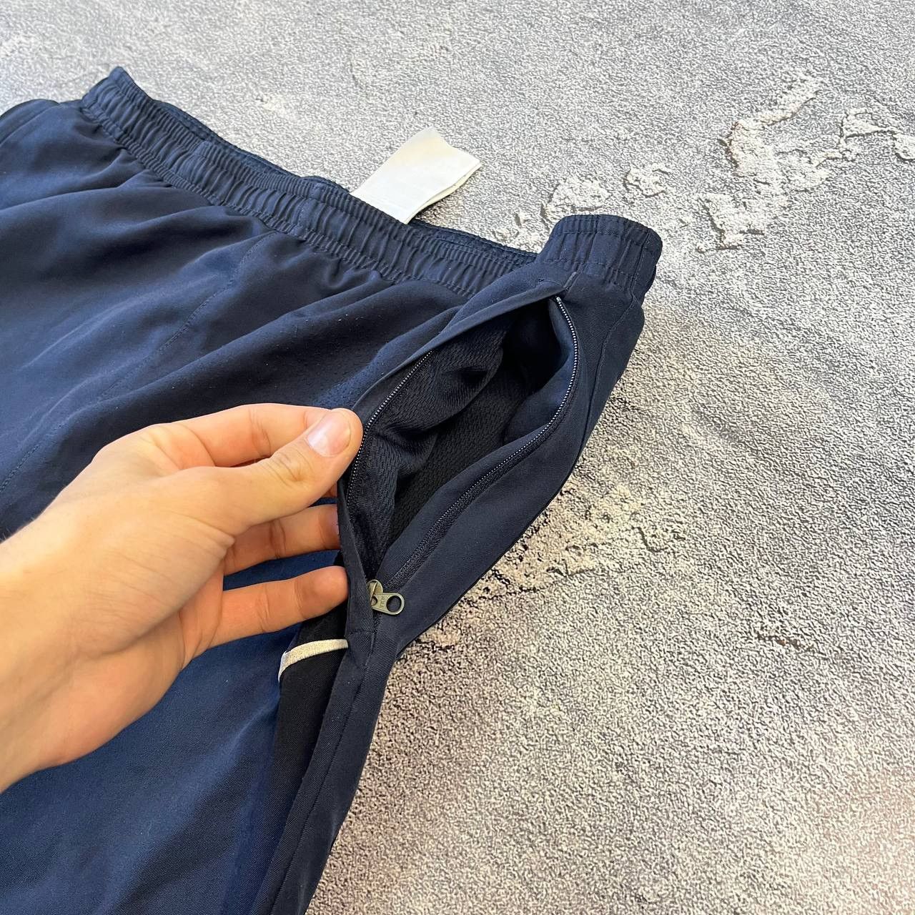Nike × Vintage Nike Vintage Blue Nylon Drill Pants,Size L Size US 33 - 4 Thumbnail