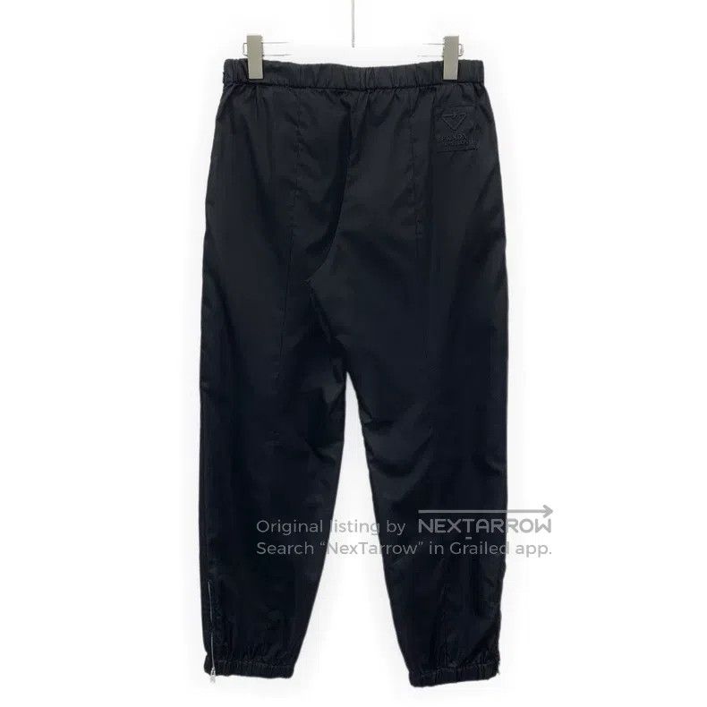 Prada Prada Black triangle standard leg casual sports trousers Size US 26 / EU 42 - 2 Thumbnail