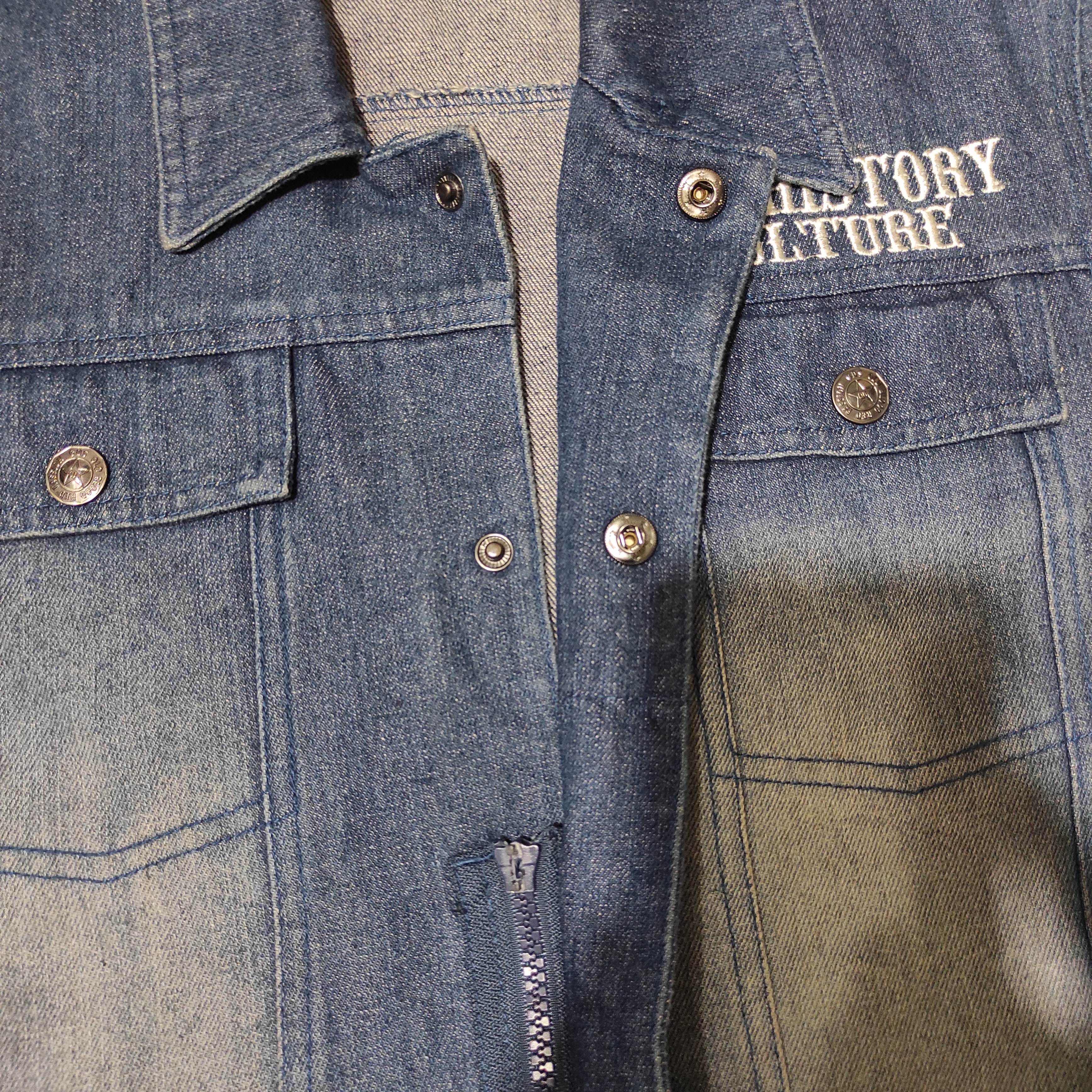 Japanese Brand C.D.S BLACK SENSE Punk Skull Coverall Overall Denim Jeans Size US M / EU 48-50 / 2 - 12 Thumbnail