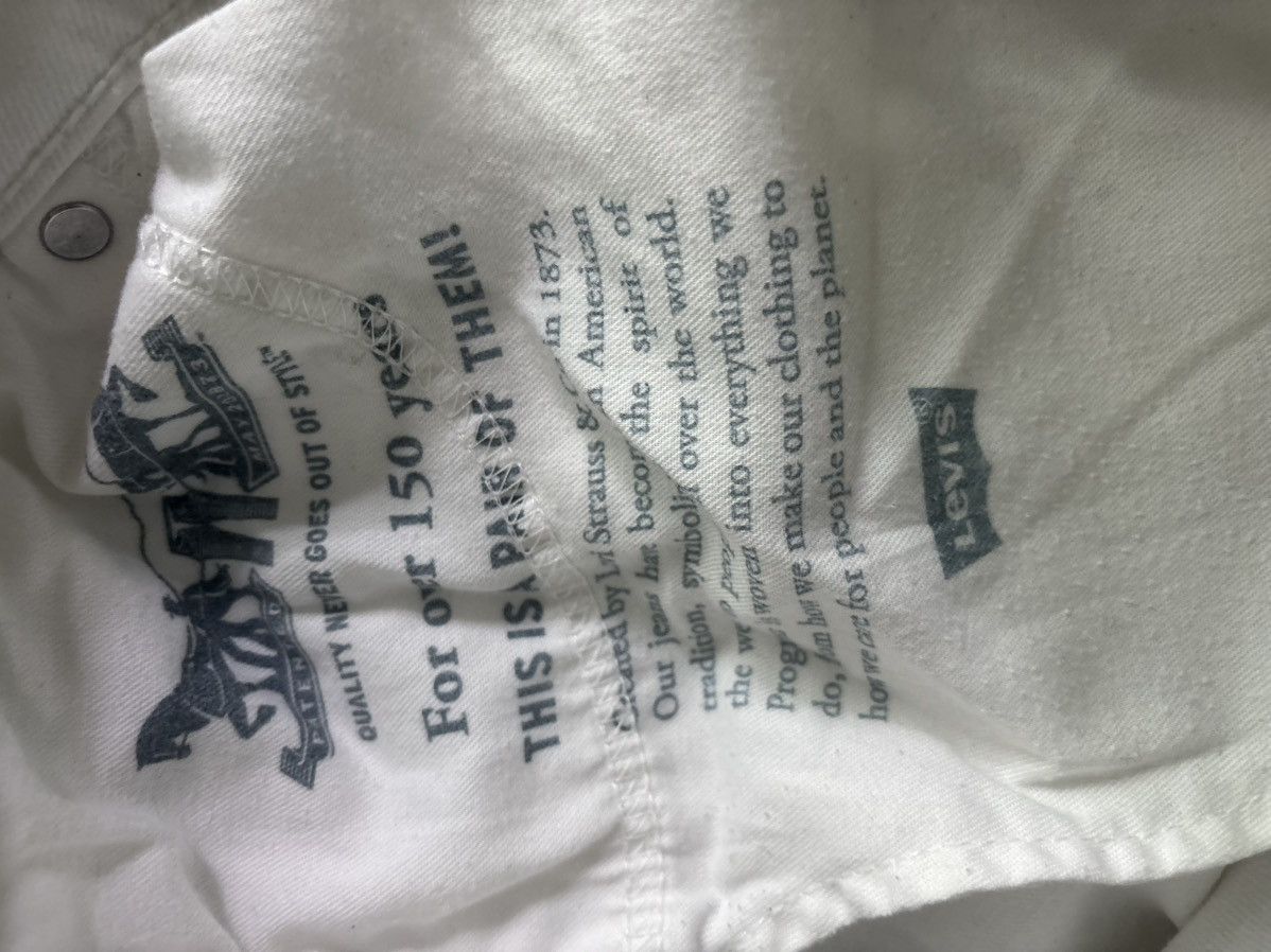 Levi's Levis White Skinny Jeans Size US 30 / EU 46 - 6 Thumbnail