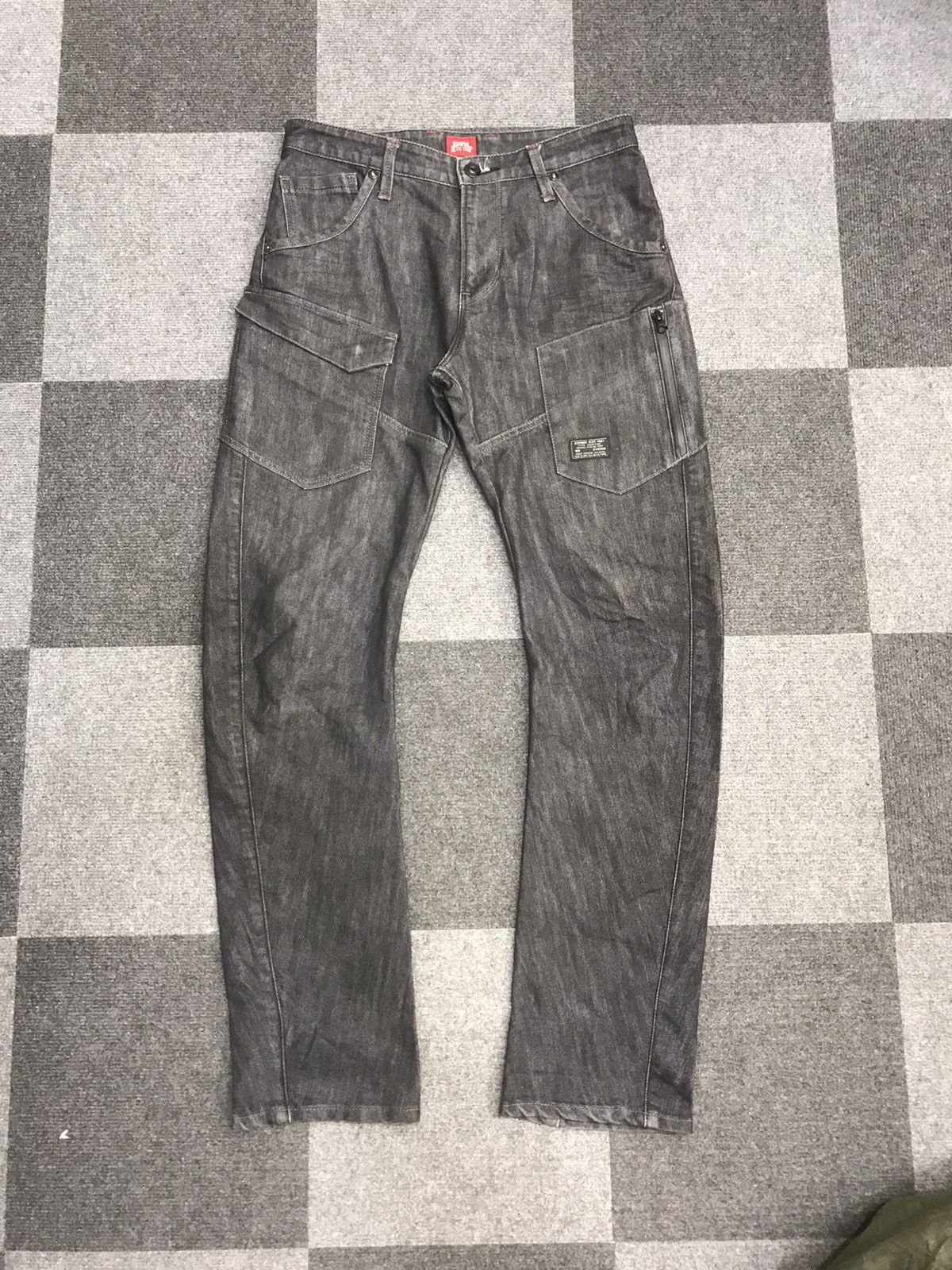 Edwin EDWIN BLUE TRIP 3D Design Curved Legs Multipockets Jeans Size US 31 - 3 Thumbnail