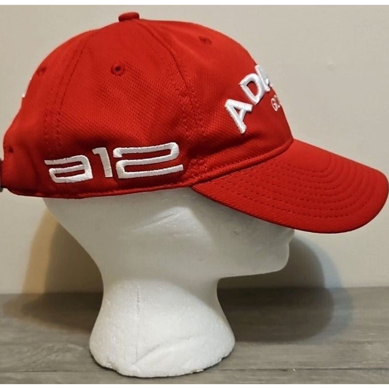 New Era New Era Adams Golf Hat Womens Red Baseball Cap Sports Club Course Logo Size ONE SIZE - 2 Thumbnail