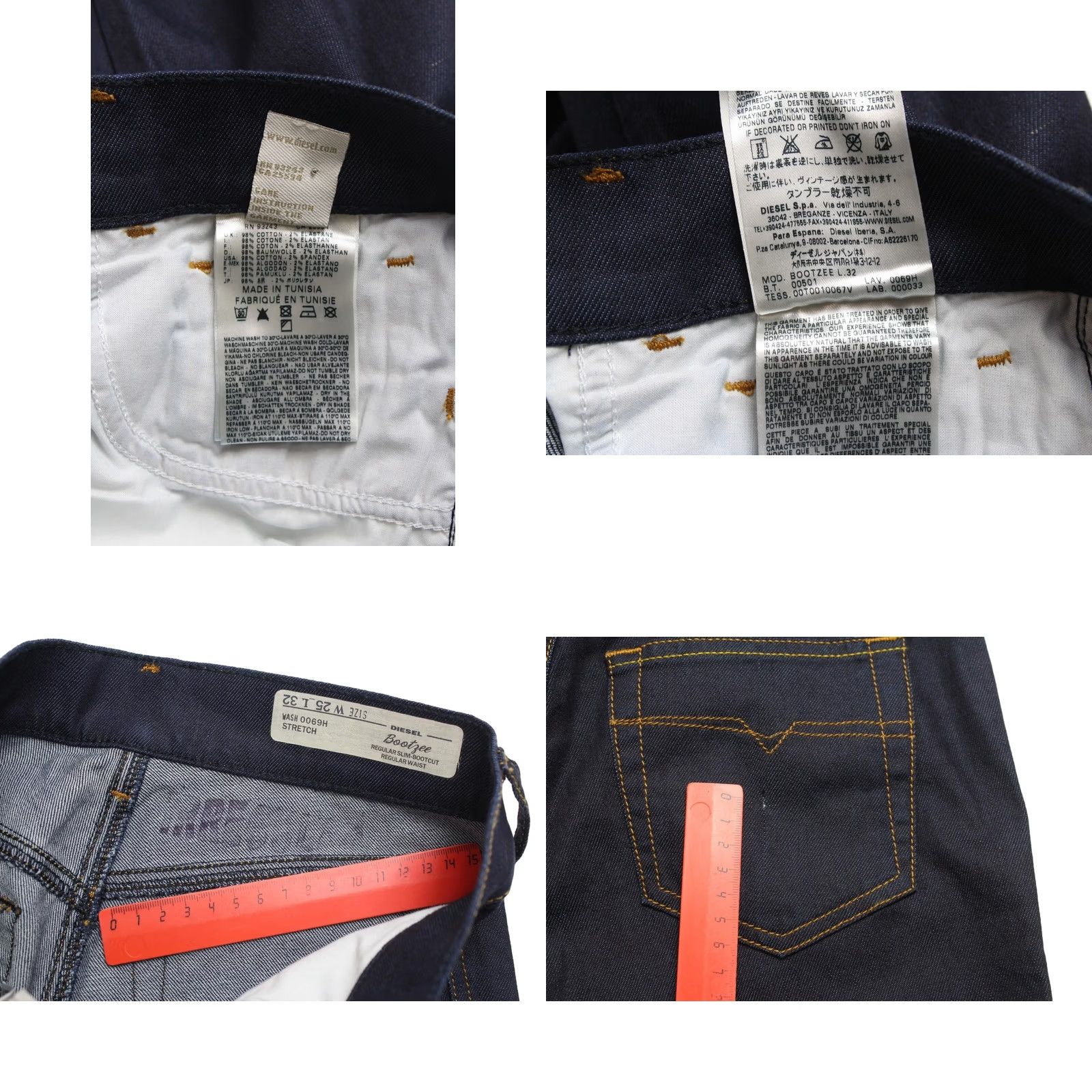 Diesel DIESEL Bootzee Regular Slim-Bootcut Regular Waist 0069H Jeans Women's W25/L32 Jeans Size 42" / US 20 - 8 Thumbnail