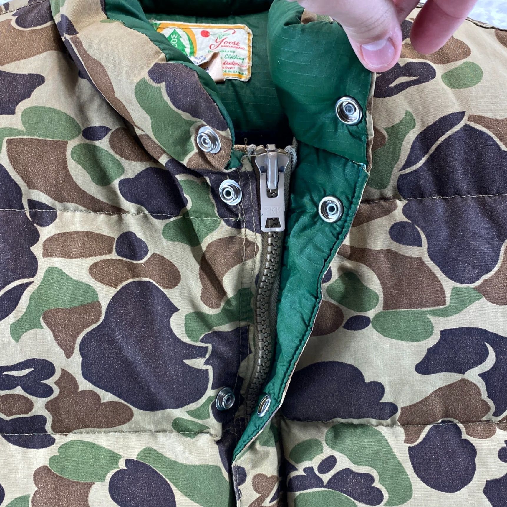 Vintage VINTAGE Woods Bag & Canvas Goose Vest Mens Large Down Filled Camo Puffer Hunting Goose - Made in Canada Size US L / EU 52-54 / 3 - 7 Thumbnail