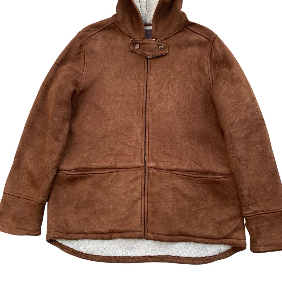 Polo Ralph Lauren Lauren Ralph Lauren brown faux suede sherpa-lined hooded Size US S / EU 44-46 / 1 - 8 Thumbnail