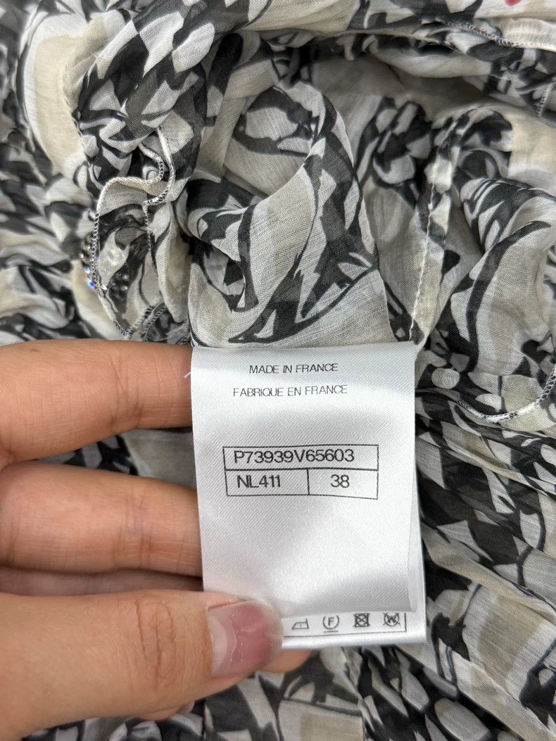 Chanel Chanel Monaco Early Spring Holiday Silk Printed Long Skirt Size XS / US 0-2 / IT 36-38 - 5 Thumbnail