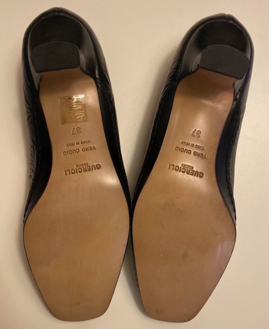 Quercioli pumps in Florentia printed embossed leather Size US 7 / IT 37 - 5 Thumbnail
