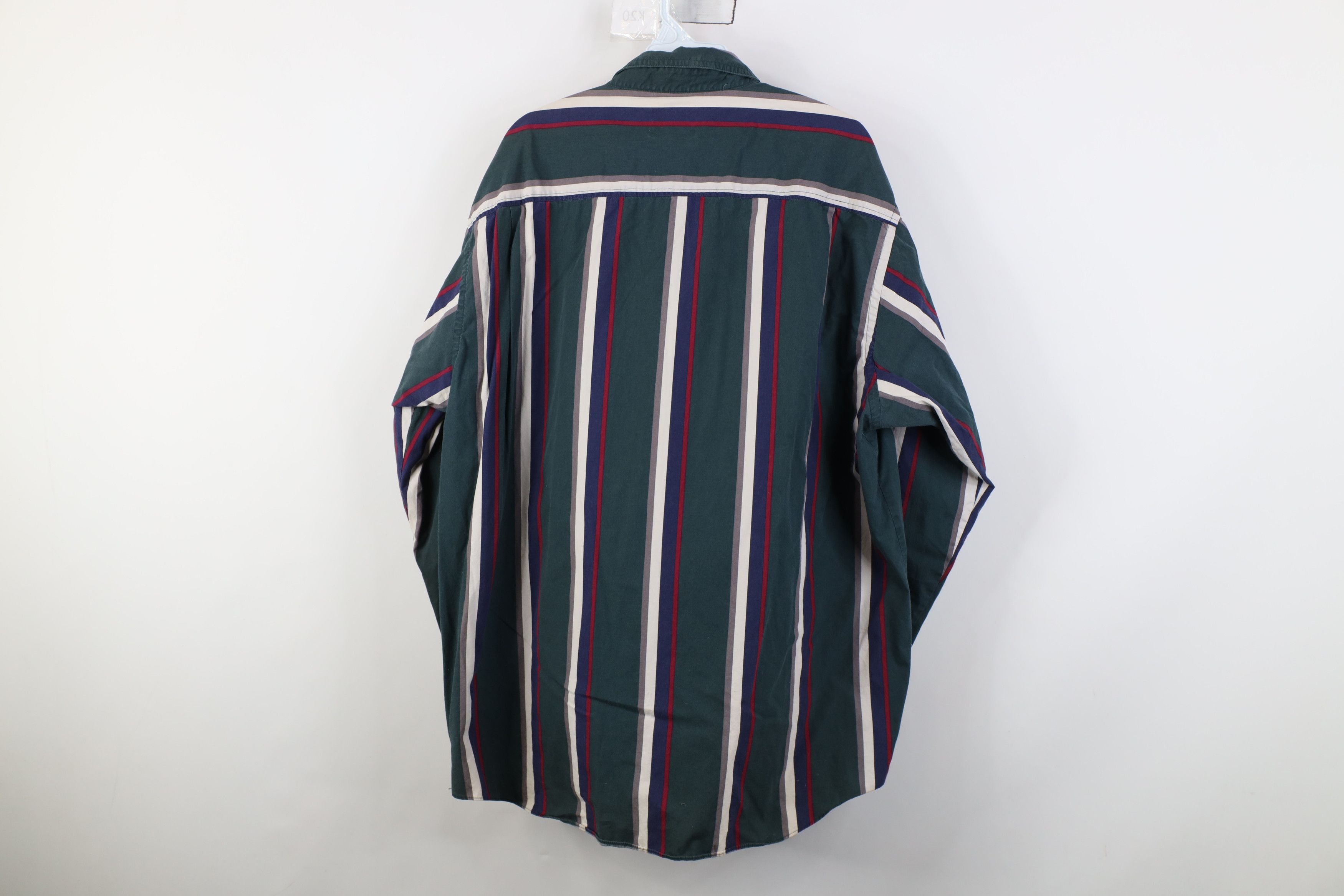 Vintage Vintage 90s Streetwear Block Collared Button Down Shirt Size US XL / EU 56 / 4 - 12 Thumbnail