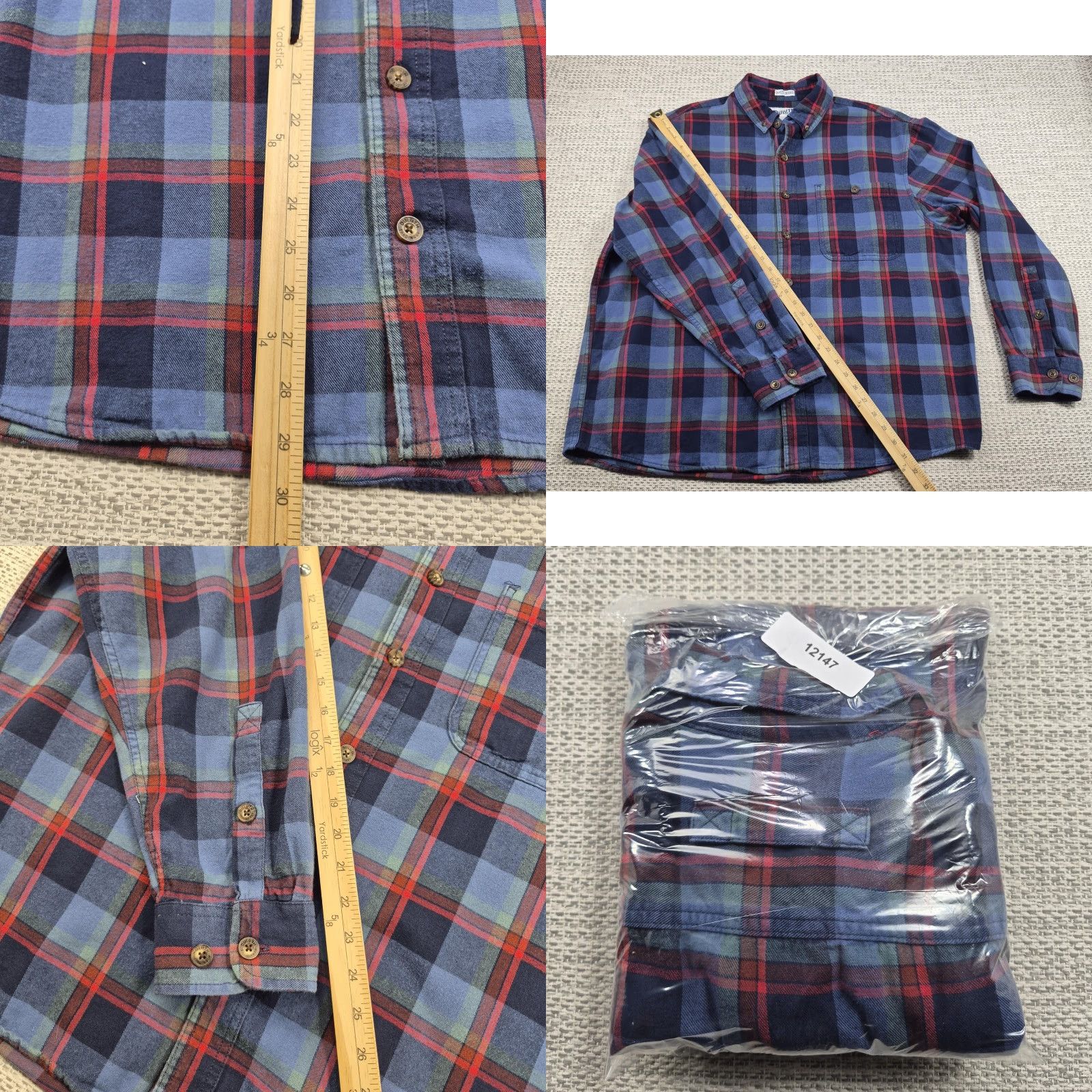 CO Duluth Trading Co Shirt Mens Large Button-Up Flat Plaid Flannel Untucked Size US L / EU 52-54 / 3 - 9 Thumbnail