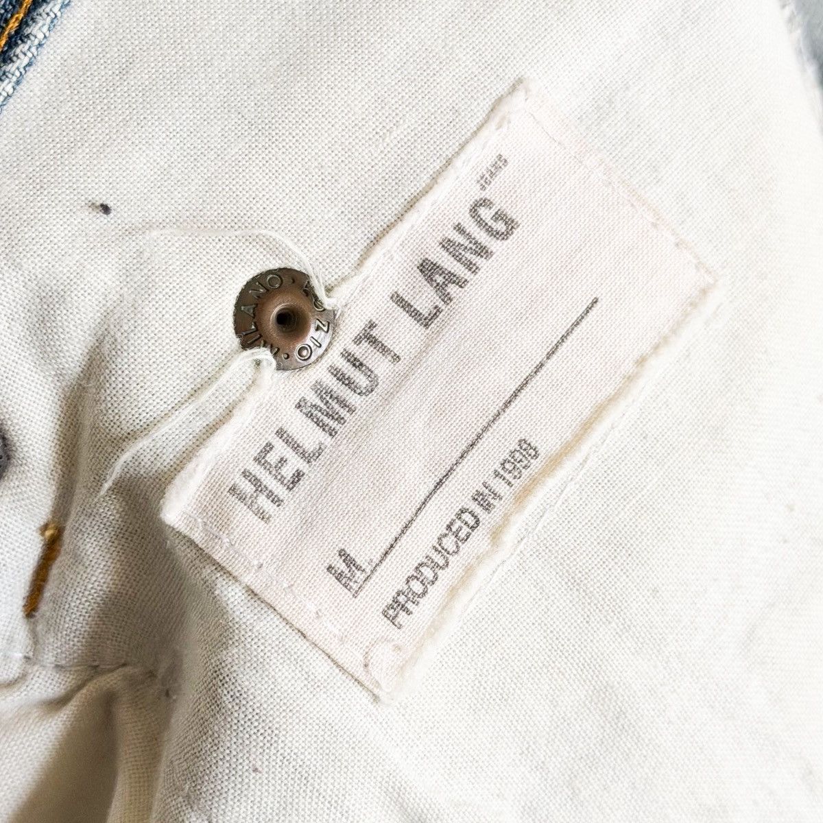 Helmut Lang Vintage Helmut Lang 1998 THRASHED Repair Denim Size US 32 / EU 48 - 10 Thumbnail