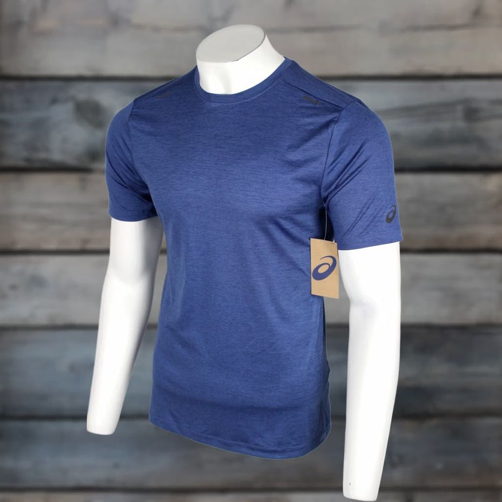 Asics ASICS Men's Knit Spadedye Short Sleeve T Shirt Running Gym Small Blue BU022 Size US S / EU 44-46 / 1 - 1 Thumbnail