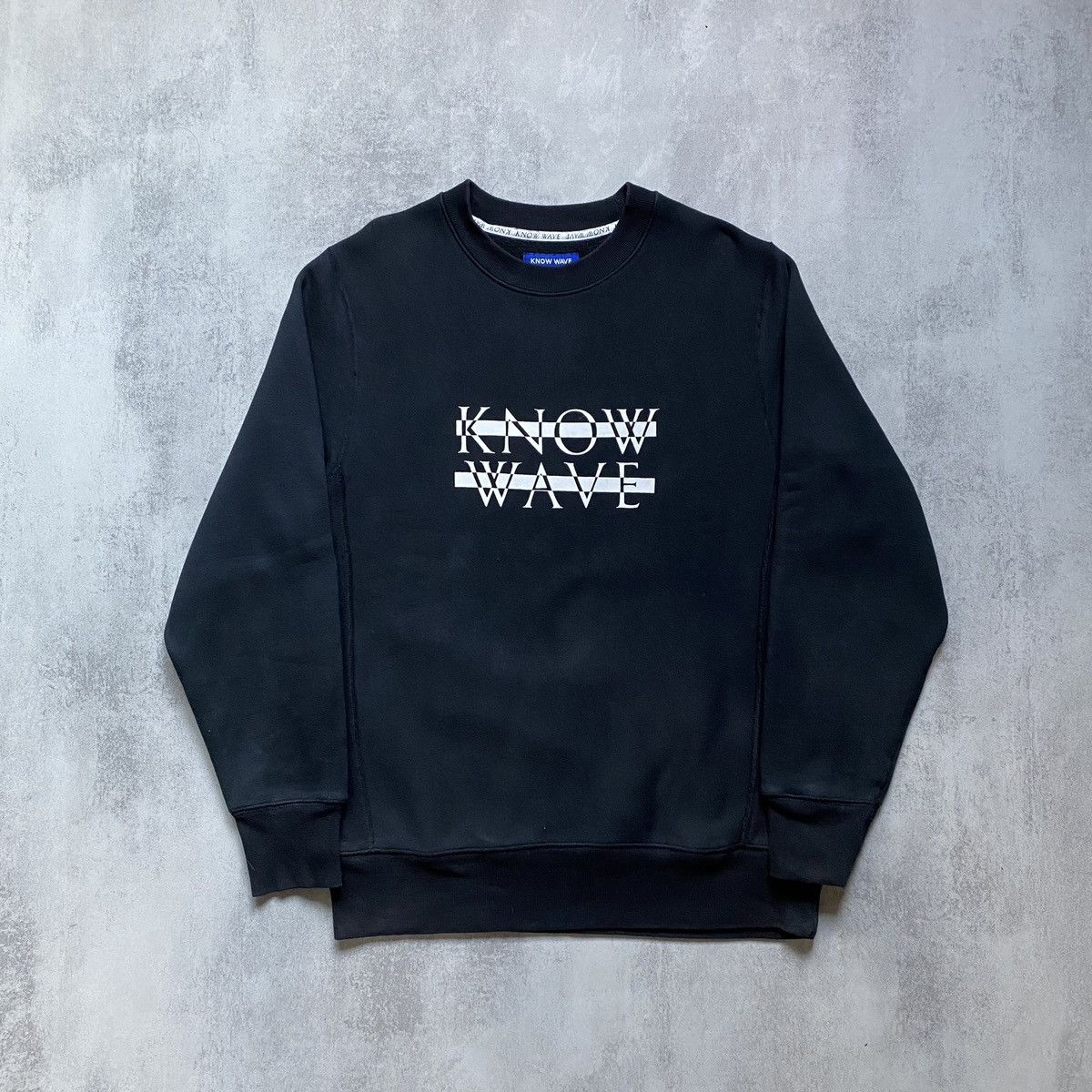 image of Know Wave “ Knockout “ Crewneck 2019 (Very ) in Black, Men's (Size Medium)