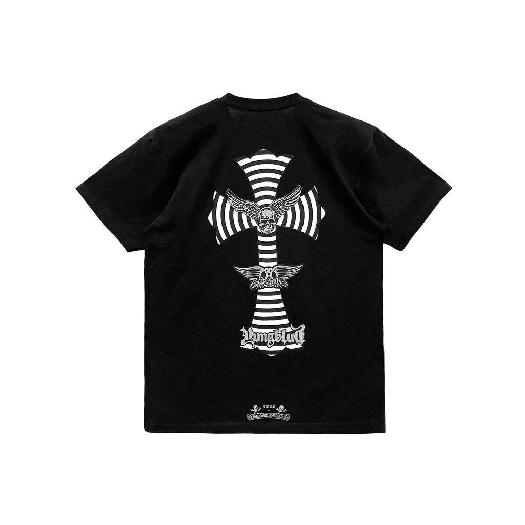 Chrome Hearts Chrome Hearts Foti Aerosmith Yungblood Cross T-shirt Black Size US S / EU 44-46 / 1 - 1 Thumbnail