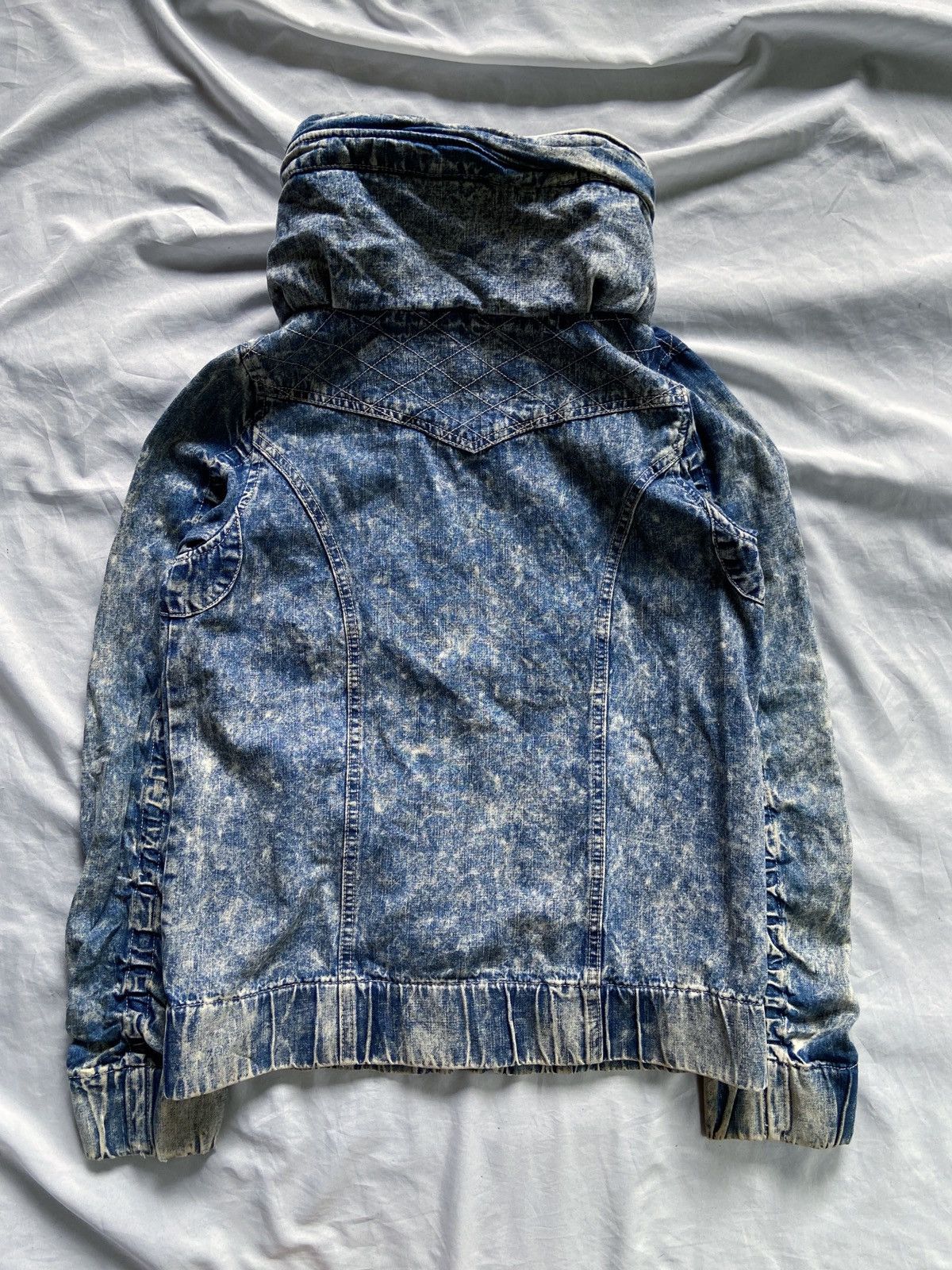 Japanese Brand CHIP CLIP STREET BLUE DENIM WASHED STYLE BONO ZIP JACKET Size US M / EU 48-50 / 2 - 16 Thumbnail