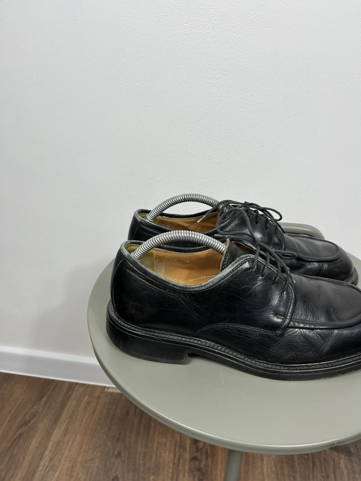 Clarks Clarks Black Leather Derby Shoes Men’s 9.5 Size US 9.5 / EU 42-43 - 4 Thumbnail