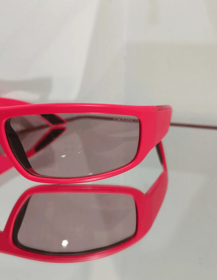 Prada × Vintage PRADA Sunglasses SPS 02U Star Sport Symbol Shield Mask RI883 Size ONE SIZE - 5 Thumbnail