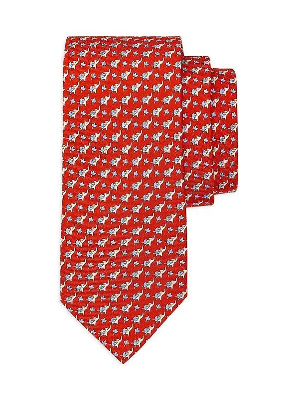 Salvatore Ferragamo o1s1rm1024 Size: OS / Silk Tie in Multicolor Size ONE SIZE - 4 Thumbnail
