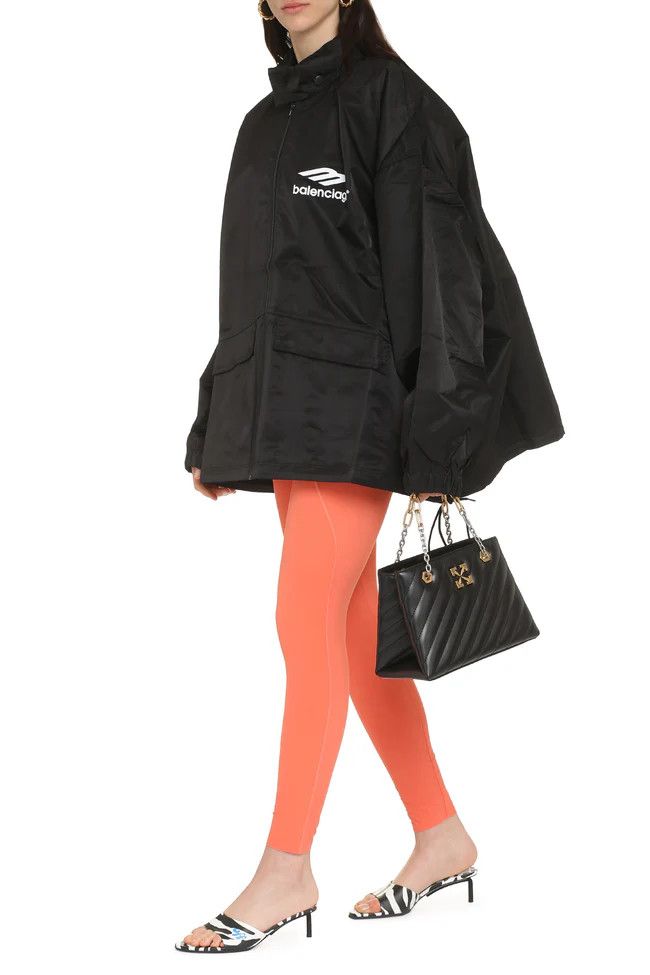 Balenciaga o1mle0824 Logo Embroidery Windbreaker in Black Size M / US 6-8 / IT 42-44 - 3 Thumbnail