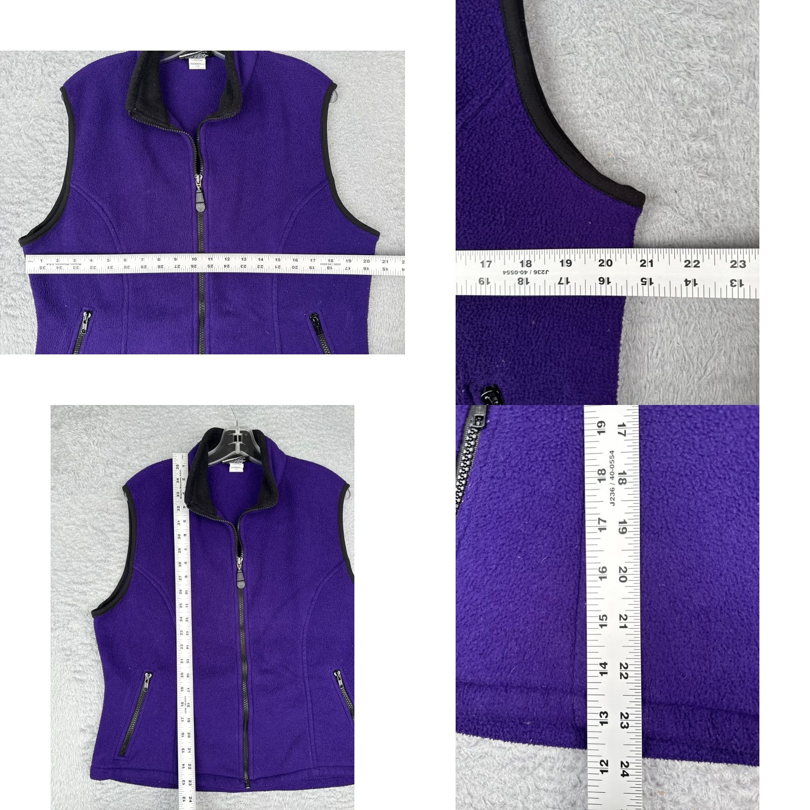 Avalanche Avalanche Vest Womens Medium Fleece Purple Full Zip Mock Neck Size M / US 6-8 / IT 42-44 - 8 Thumbnail