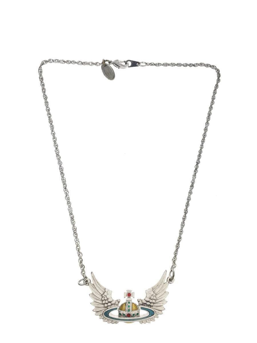 Vivienne Westwood 🐎 Winged Orb Necklace Size ONE SIZE - 2 Thumbnail