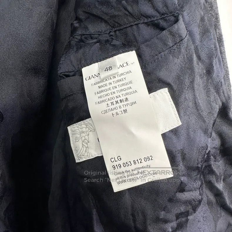 Versace Versace Cow wool casual coat Size US XL / EU 56 / 4 - 6 Thumbnail