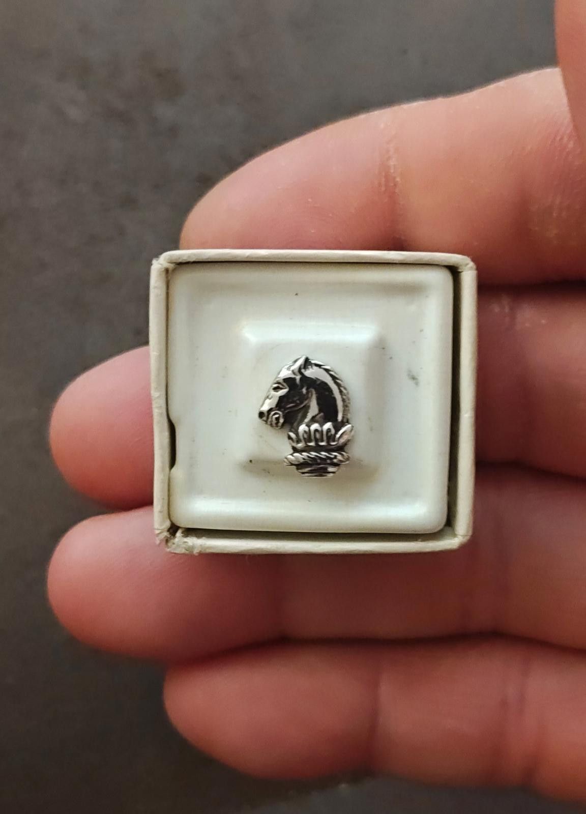 Other 1960s Vintage Silver Tone Textured Horse Head Tie Tack Pin Size ONE SIZE - 3 Thumbnail