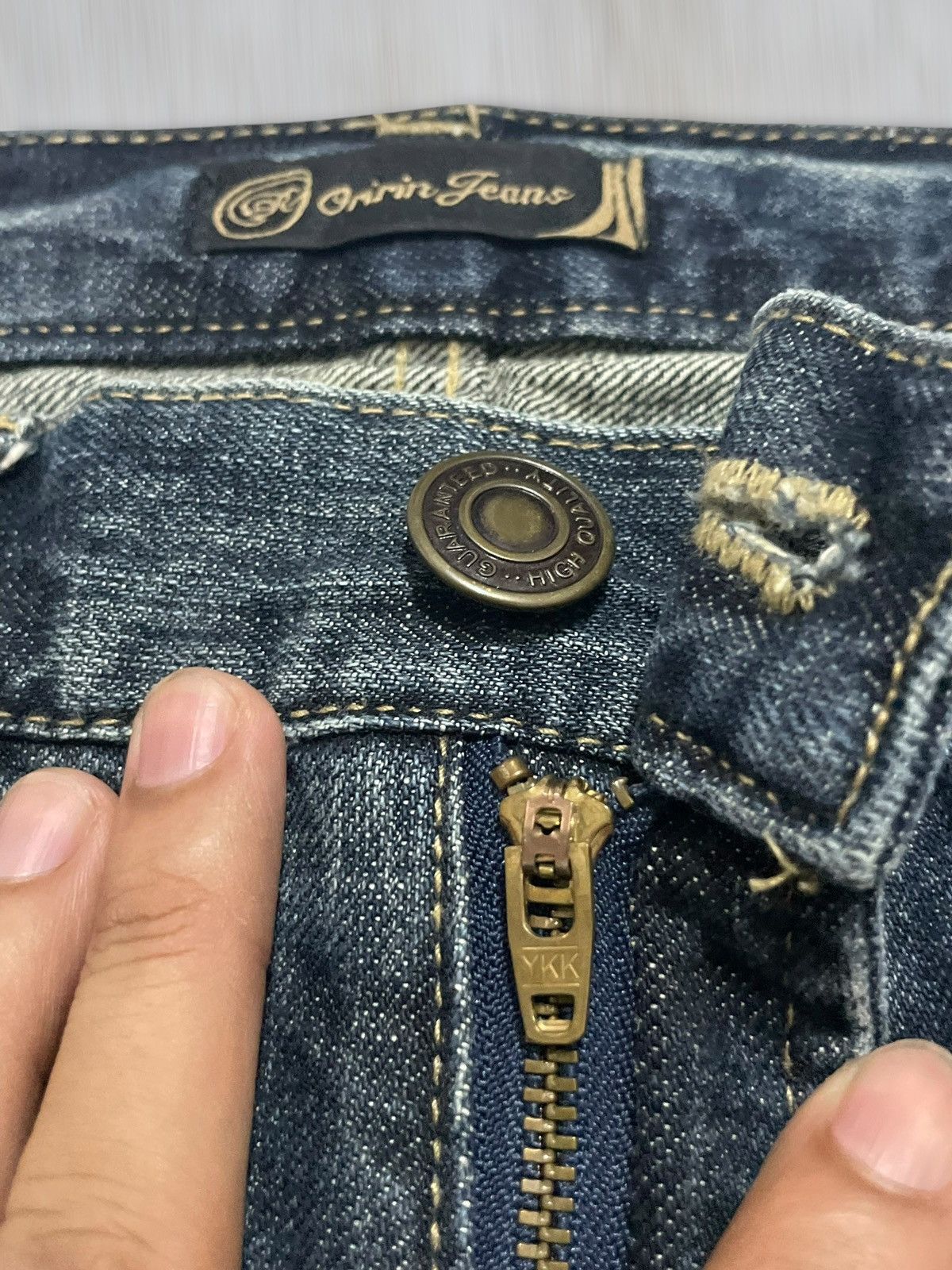 Skull Jeans by an Alchemist Vintage Japanese Skull Cross Printed Distressed Washed Jeans Size US 32 / EU 48 - 11 Thumbnail