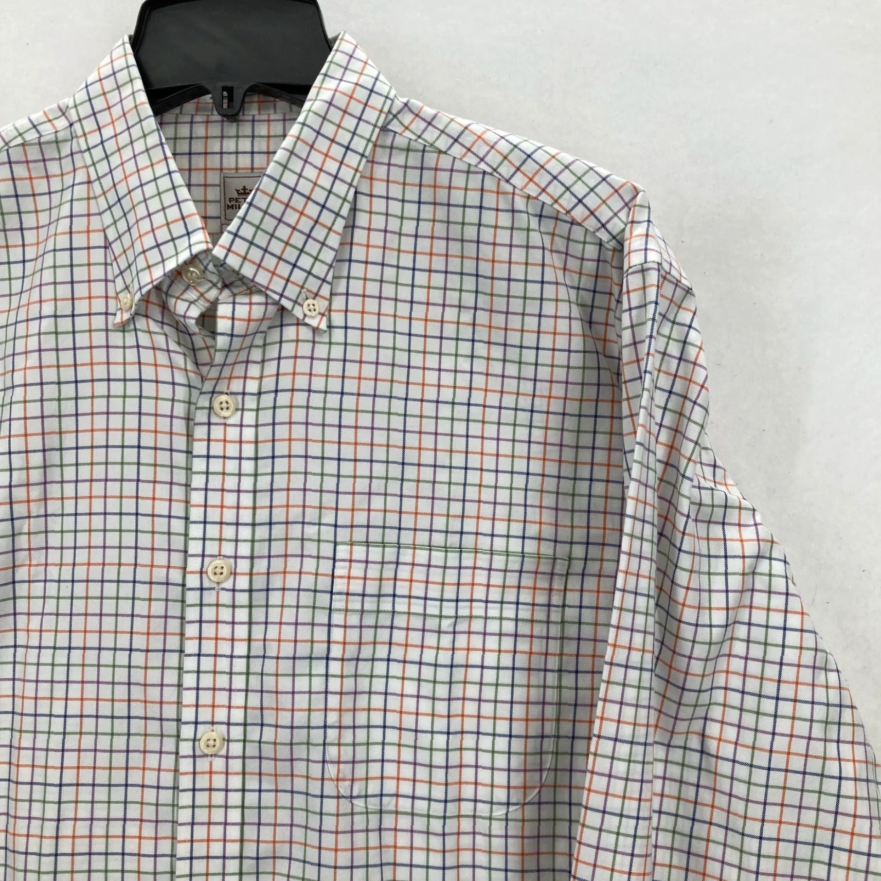 Peter Millar Peter Millar Nanoluxe Dress Shirt Mens L Multicolor Check Button-Down Preppy Shirt Size 42R - 2 Thumbnail
