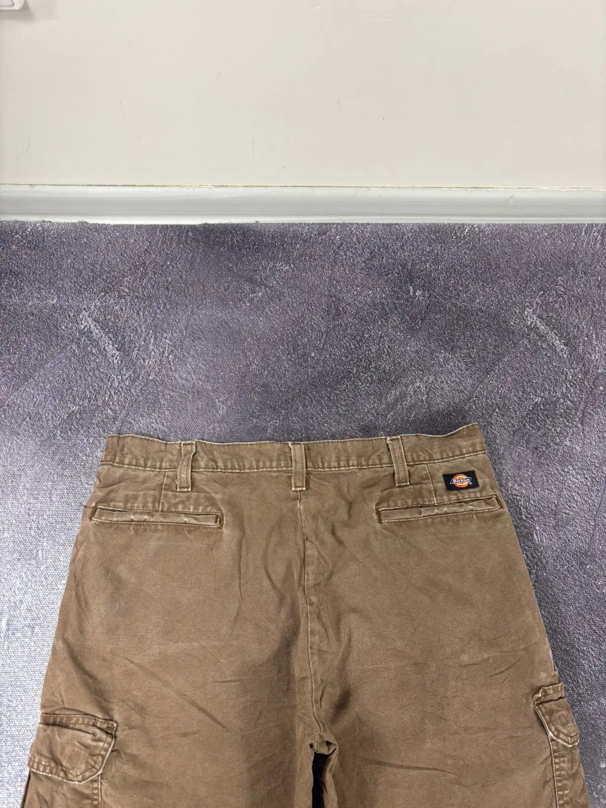 Dickies × Vintage Vintage Dickies Y2K Relaxed Fit Brown Work Cargo Shorts Size US 34 / EU 50 - 3 Thumbnail