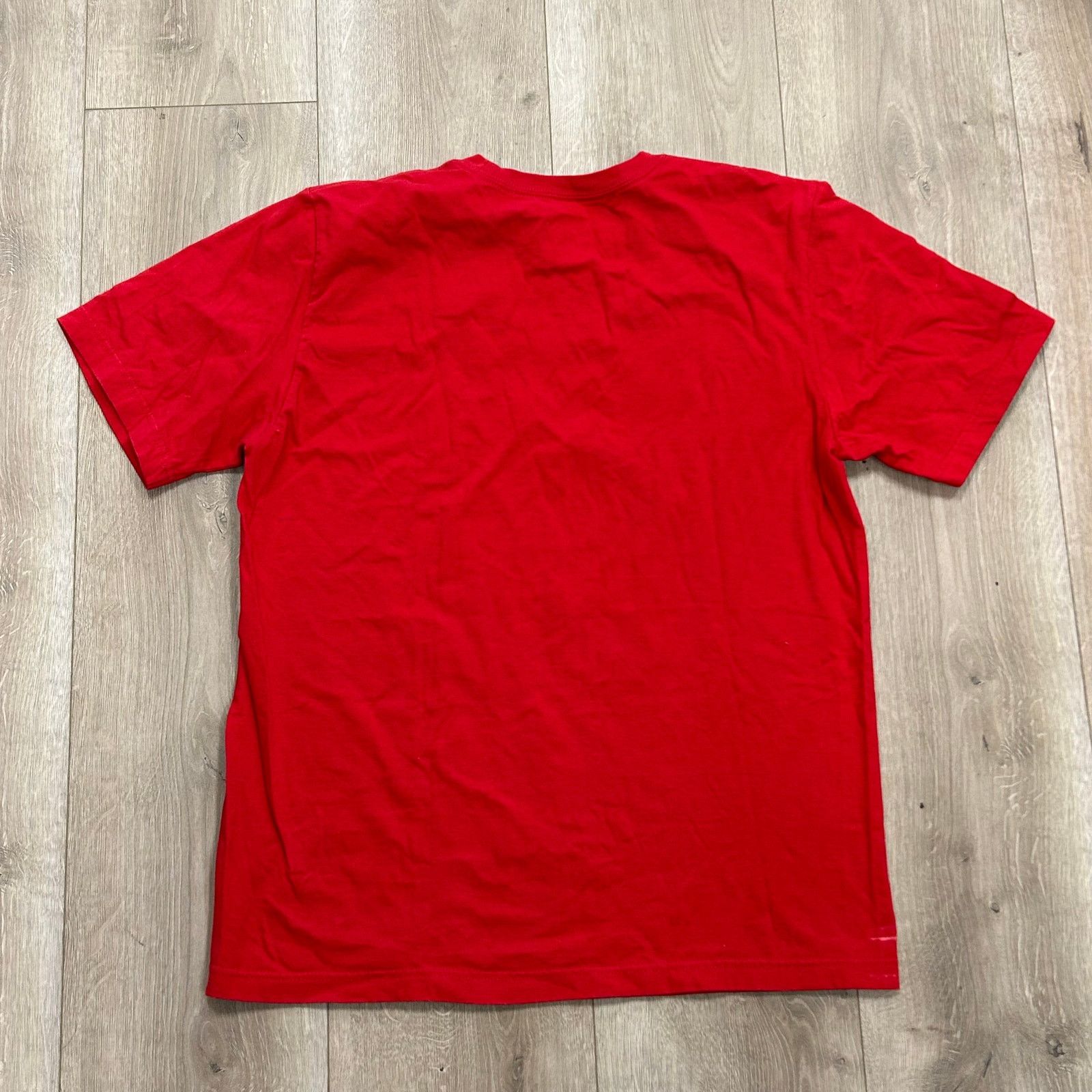 Nike Nike Check Swoosh Logo Red White Regular Fit Tee T size L Size US L / EU 52-54 / 3 - 4 Thumbnail