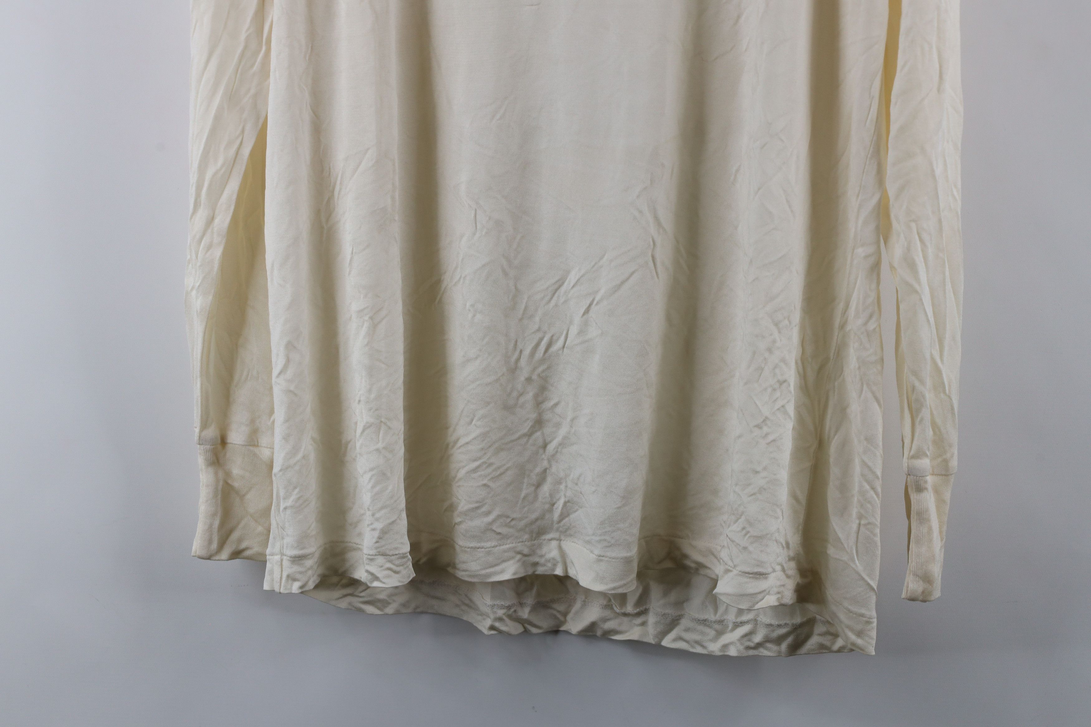 Vintage Vintage 90s Streetwear Sheer Silk Long Sleeve T-Shirt Size US XL / EU 56 / 4 - 9 Thumbnail