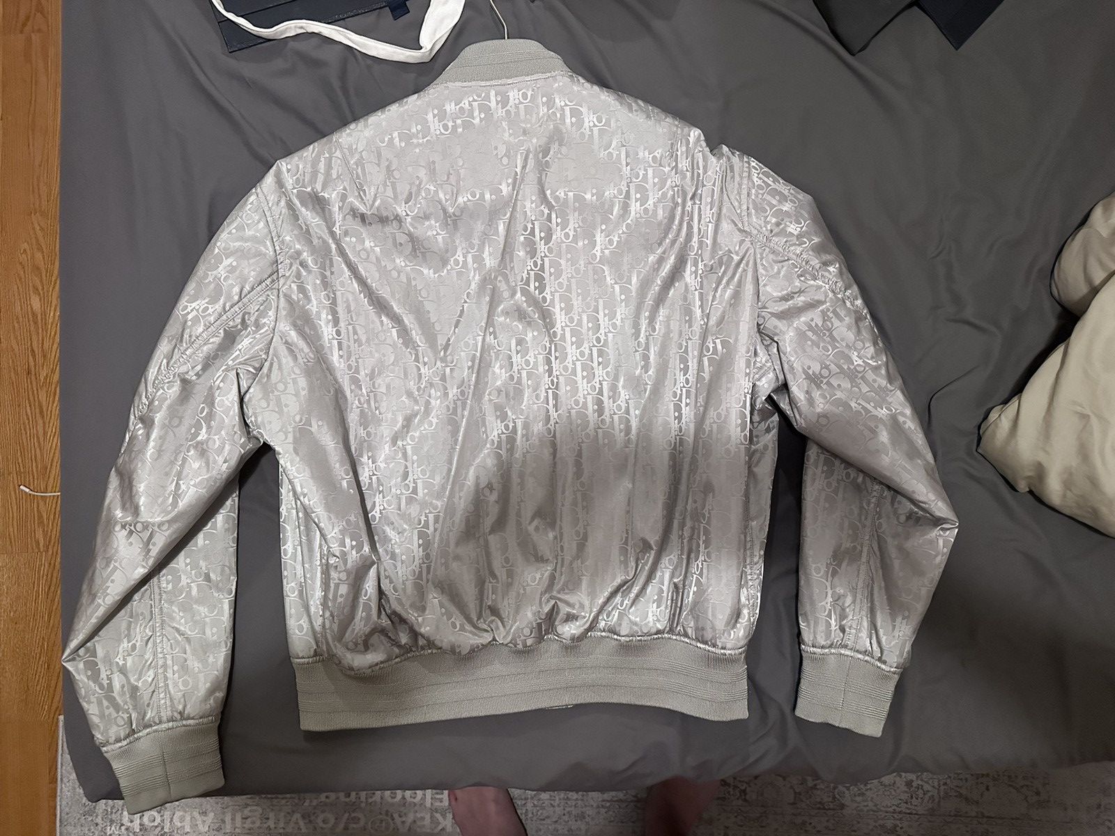 Dior Dior Oblique Bomber Jacket Gray Technical Fabric 52 L Size US L / EU 52-54 / 3 - 3 Thumbnail
