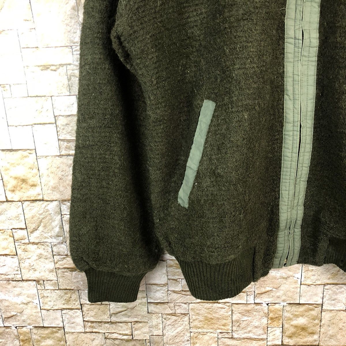 Japanese Brand Jericho vintage mohair Green Jacket #A814 Size US L / EU 52-54 / 3 - 7 Thumbnail