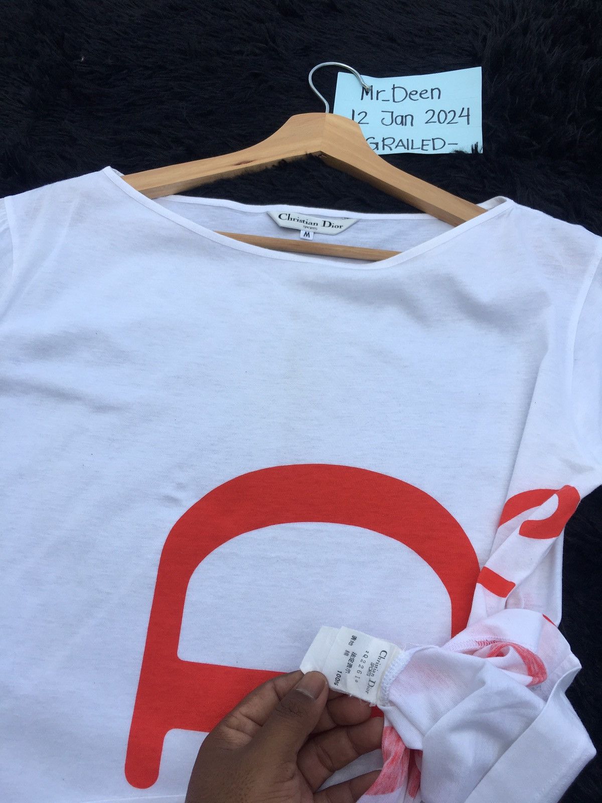 Christian Dior Monsieur Rare Vintage Christian Dior Sports Spellout Tshirt Size S / US 4 / IT 40 - 11 Thumbnail