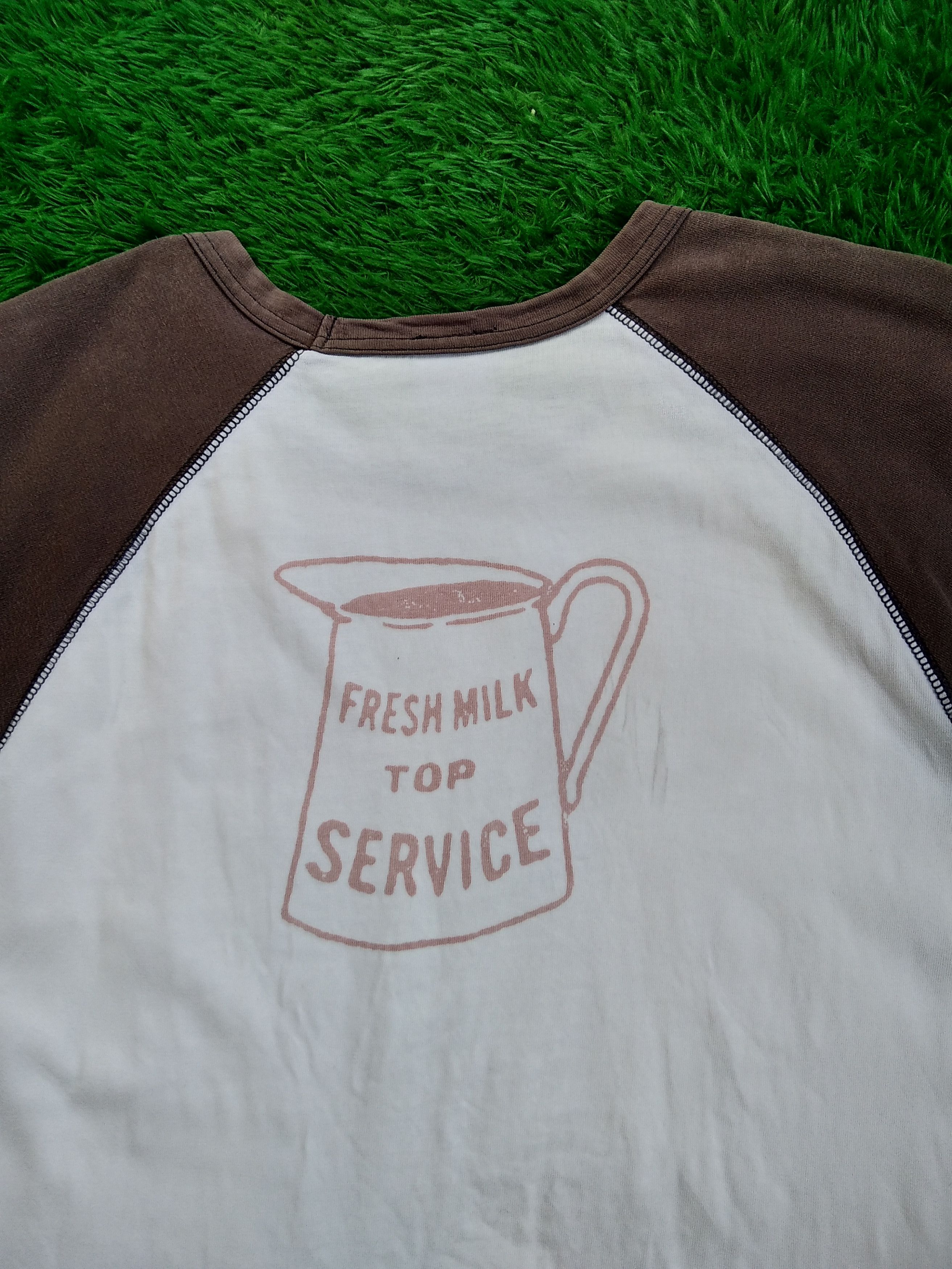 If Six Was Nine × Japanese Brand × Vintage VTG 90s Milk Cart Fresh Boy Delivery T shirt Size US L / EU 52-54 / 3 - 8 Thumbnail