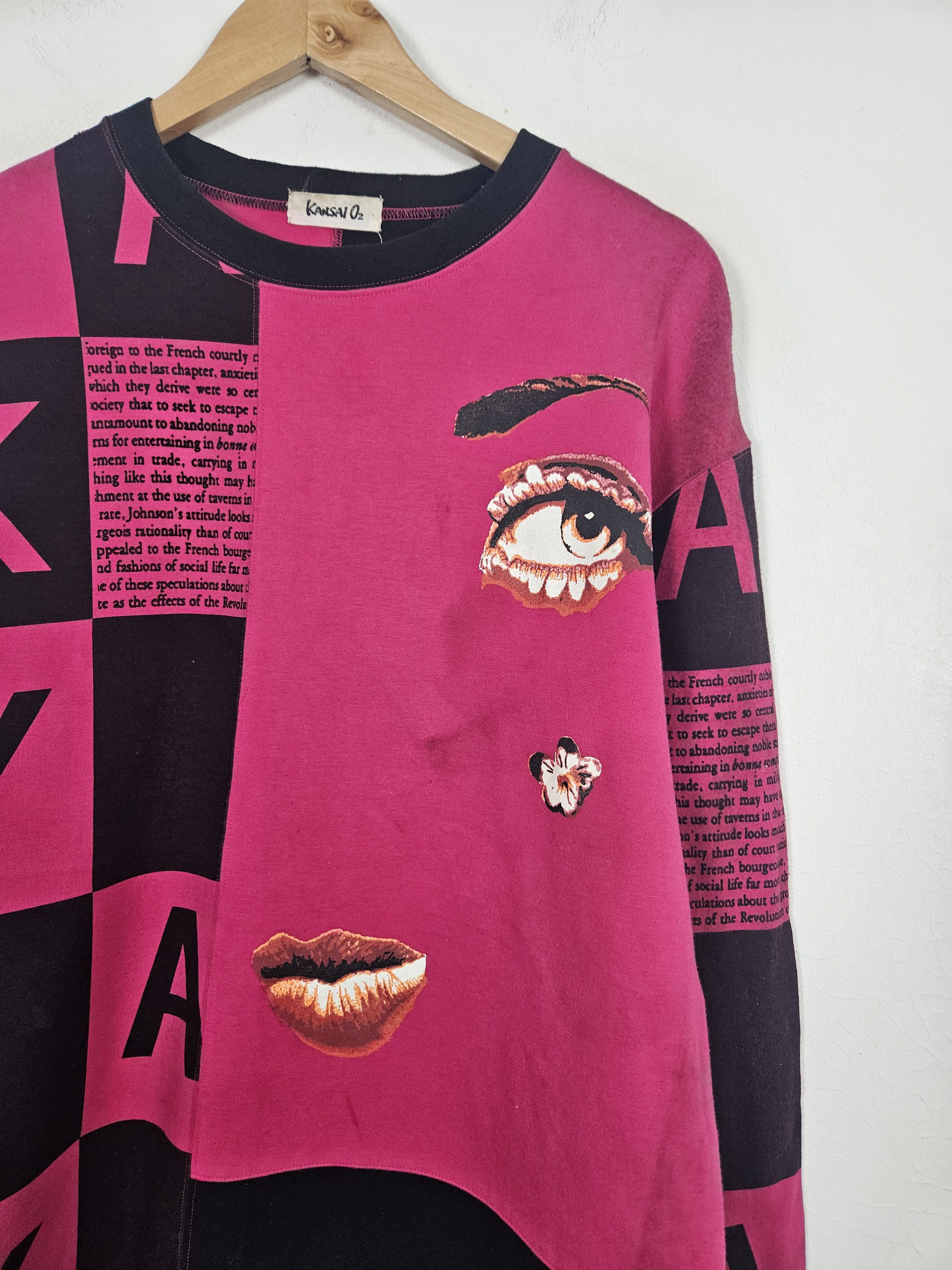 Kansai Yamamoto Kansai O2 pop art 90s sweatshirt Size US L / EU 52-54 / 3 - 4 Thumbnail