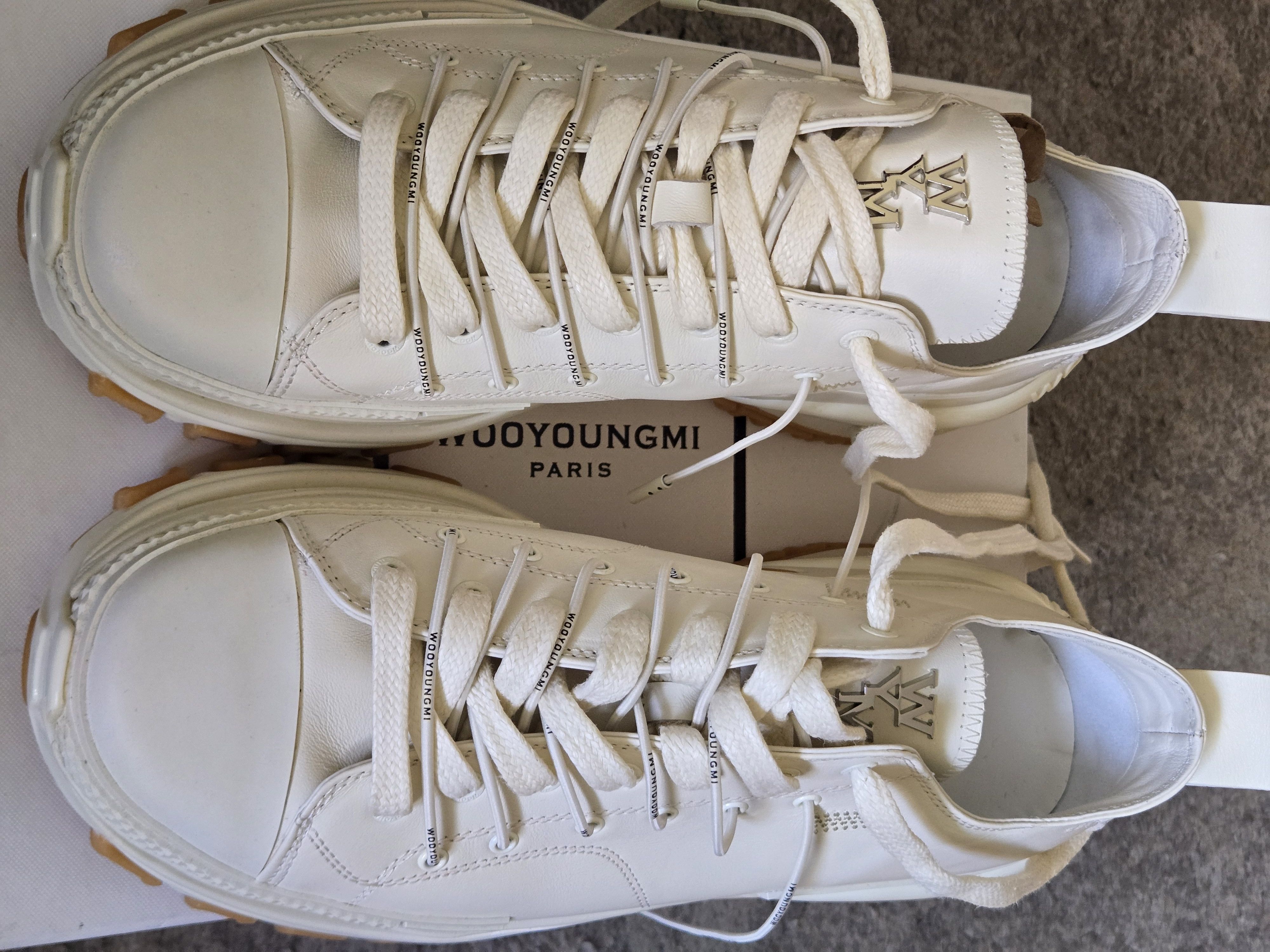 Wooyoungmi Off white ivory double laced sneakers Size US 8 / EU 41 - 9 Thumbnail