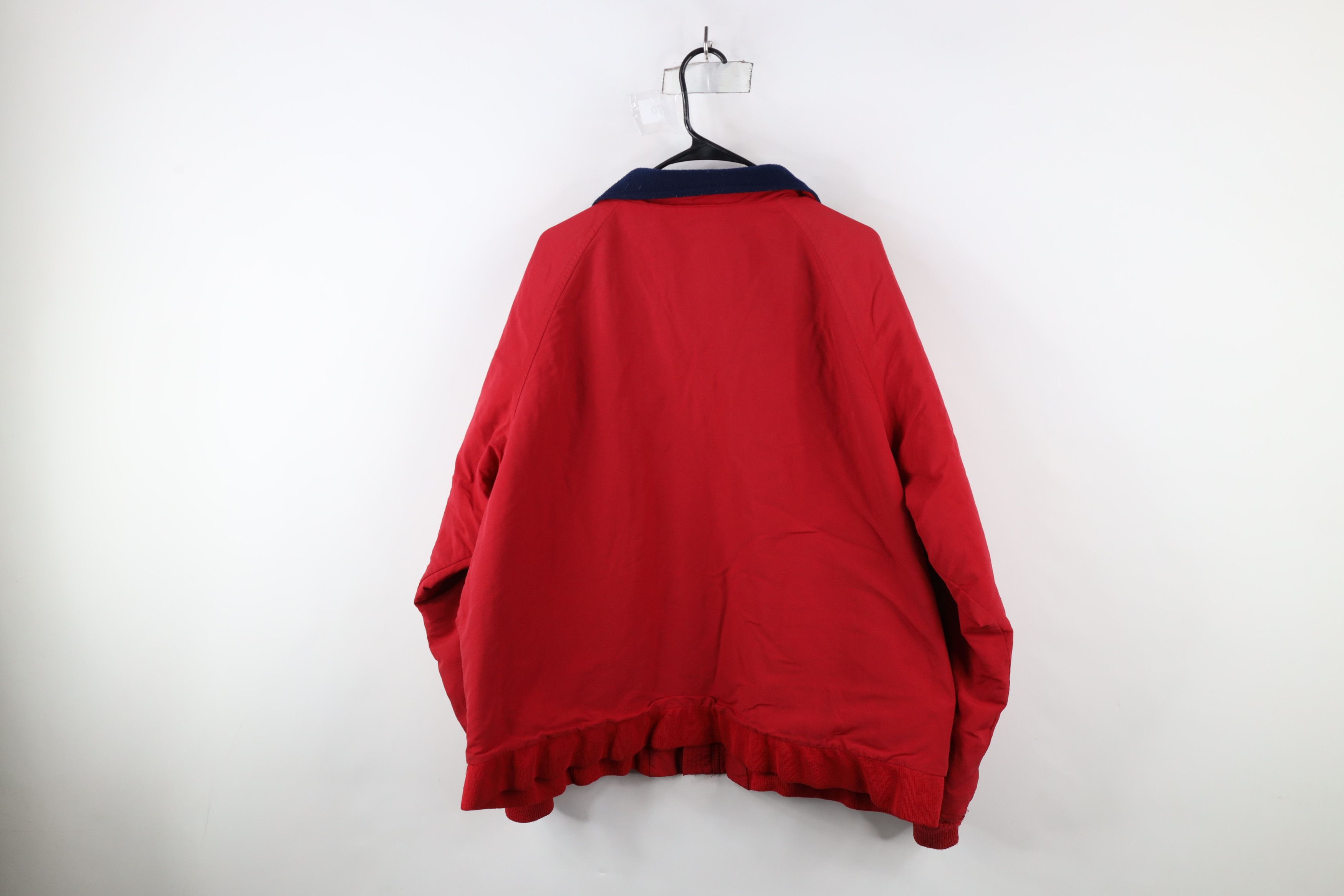 Lands' End × Vintage Vintage 90s Lands End Lined Squall Bomber Jacket Red USA Size US XL / EU 56 / 4 - 13 Thumbnail