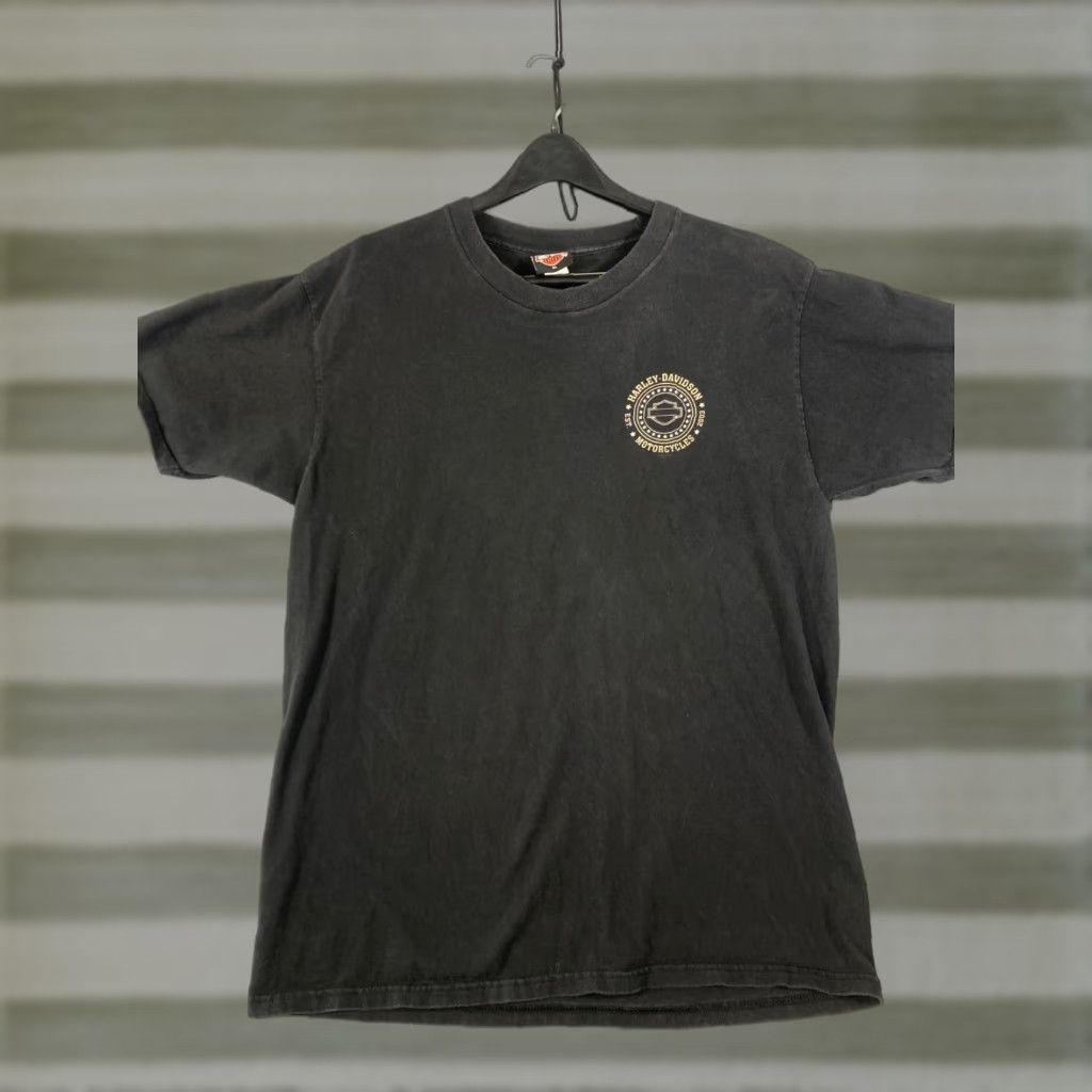 Harley Davidson VINTAGE Harley-Davidson Motorcycle Kuwait 2002 T-Shirt Mens XL Black Short Sleeve Crew Neck Logo VTG Size US XL / EU 56 / 4 - 1 Thumbnail