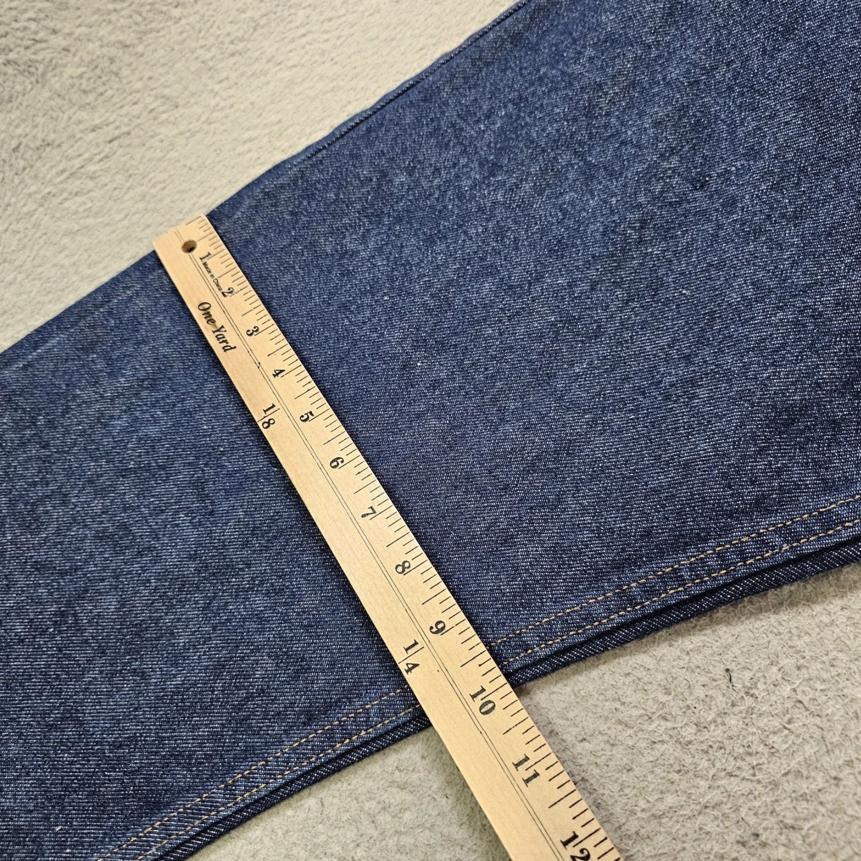 Vintage VINTAGE Key 5-Pocket Denim Jeans Mens 36x29 Straight Leg Workwear (Note: Original notes show altered to 36x26; 29 inseam is actual tag) Size US 36 / EU 52 - 6 Thumbnail