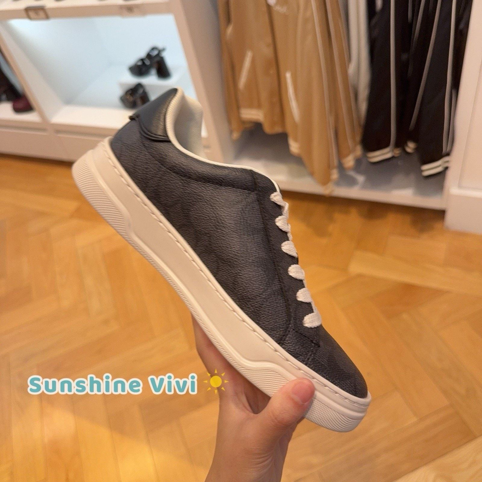 Coach NEW COACH Women's High Line Sneaker Charcoal/Black CW970 us8 Size US 8 / IT 38 - 3 Thumbnail