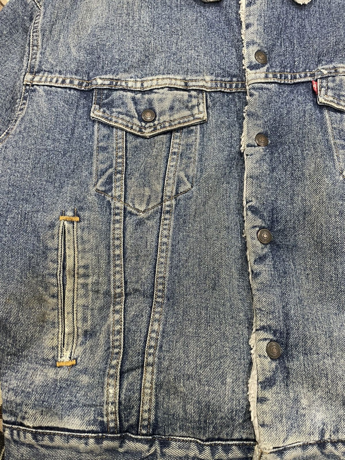 Levi's × Levi's Vintage Clothing × POST ARCHIVE FACTION (PAF) Vintage Levi’s Denim Sherpa Lined Trucker Jacket Size US L / EU 52-54 / 3 - 8 Thumbnail