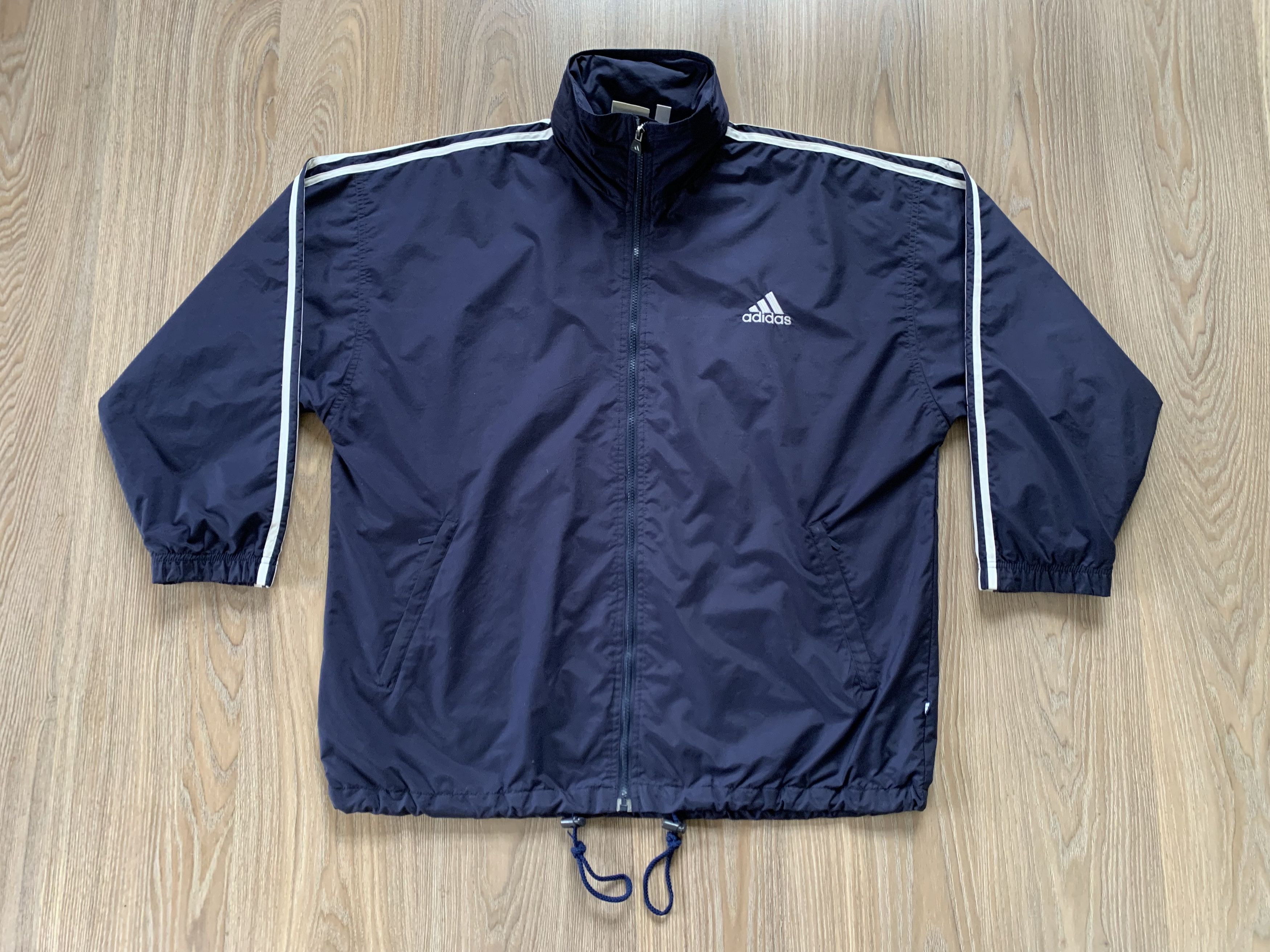 Adidas × Vintage Vintage Adidas Windproof Zip Jacket Size US L / EU 52-54 / 3 - 10 Thumbnail