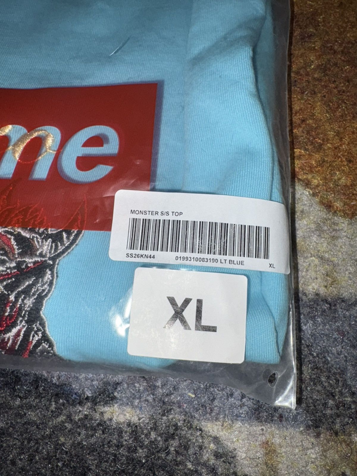 Supreme Supreme Monster S/S Top Light Blue Size US XL / EU 56 / 4 - 3 Thumbnail