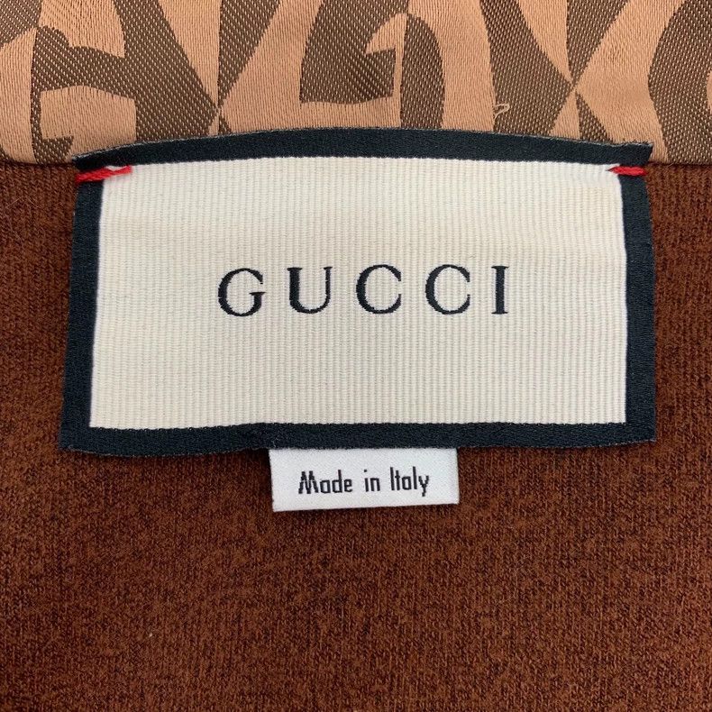 Gucci Gucci Brown logo letter print stitching cotton jacket 2501- Size US XS / EU 42 / 0 - 5 Thumbnail