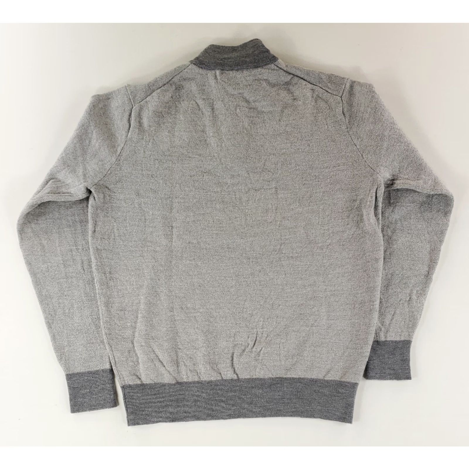 Peter Millar Peter Millar Sweater Birdseye 1/4 Zip Light Gray 100% Merino Wool Mens L Size US L / EU 52-54 / 3 - 5 Thumbnail