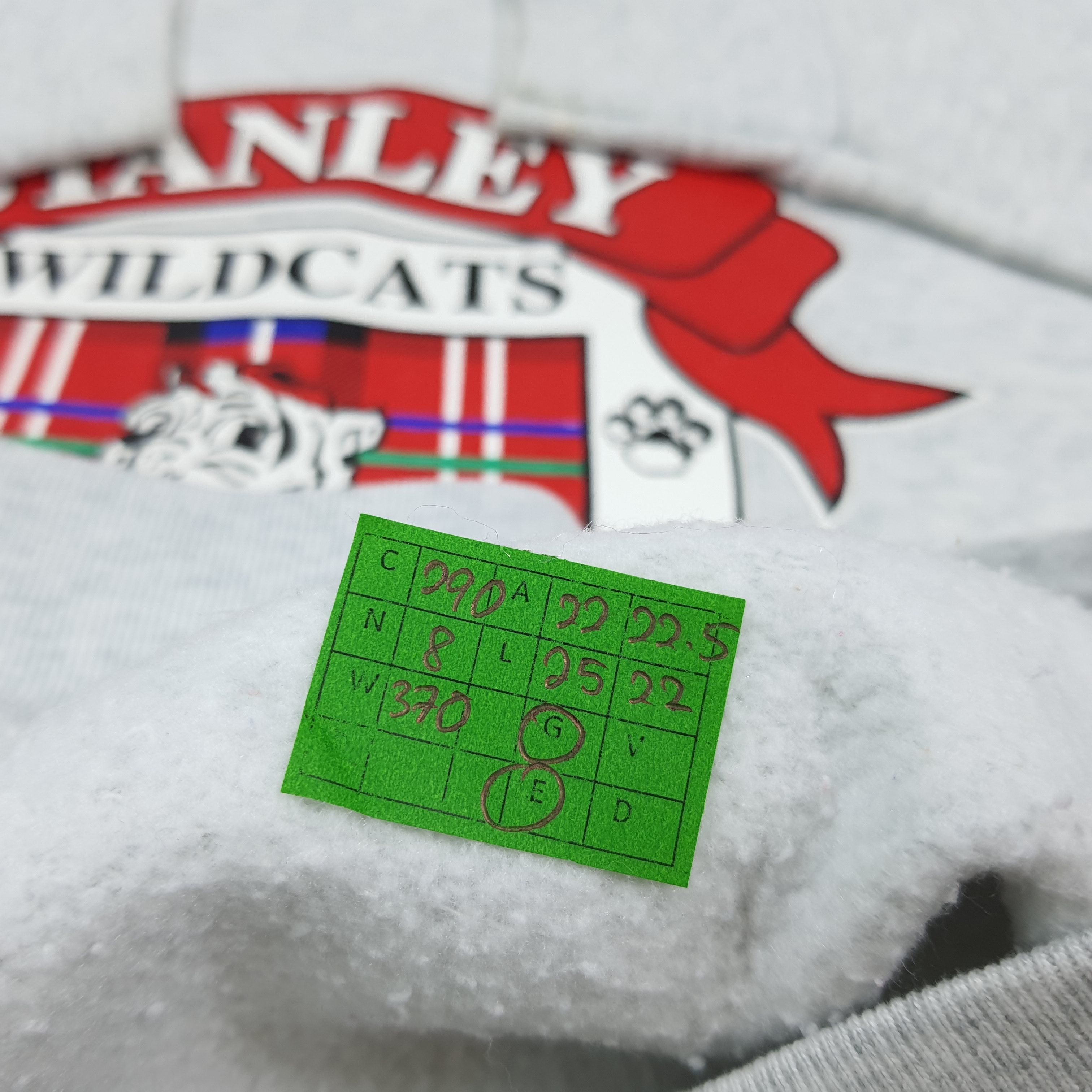 Fruit Of The Loom Vintage Stanley Wildcats Sweatshirt Graphic Pullover C290N8 Size US M / EU 48-50 / 2 - 7 Thumbnail