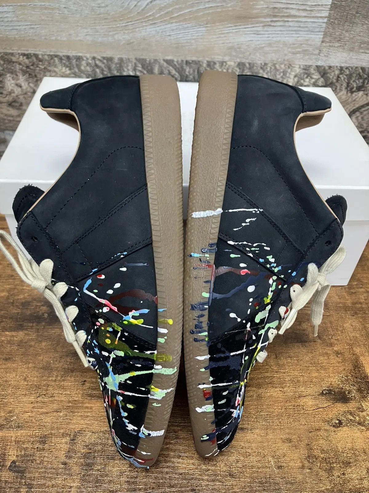 Maison Margiela Maison Margiela Paint Splatter Replica Low Black 8 41 Size US 8 / EU 41 - 6 Thumbnail