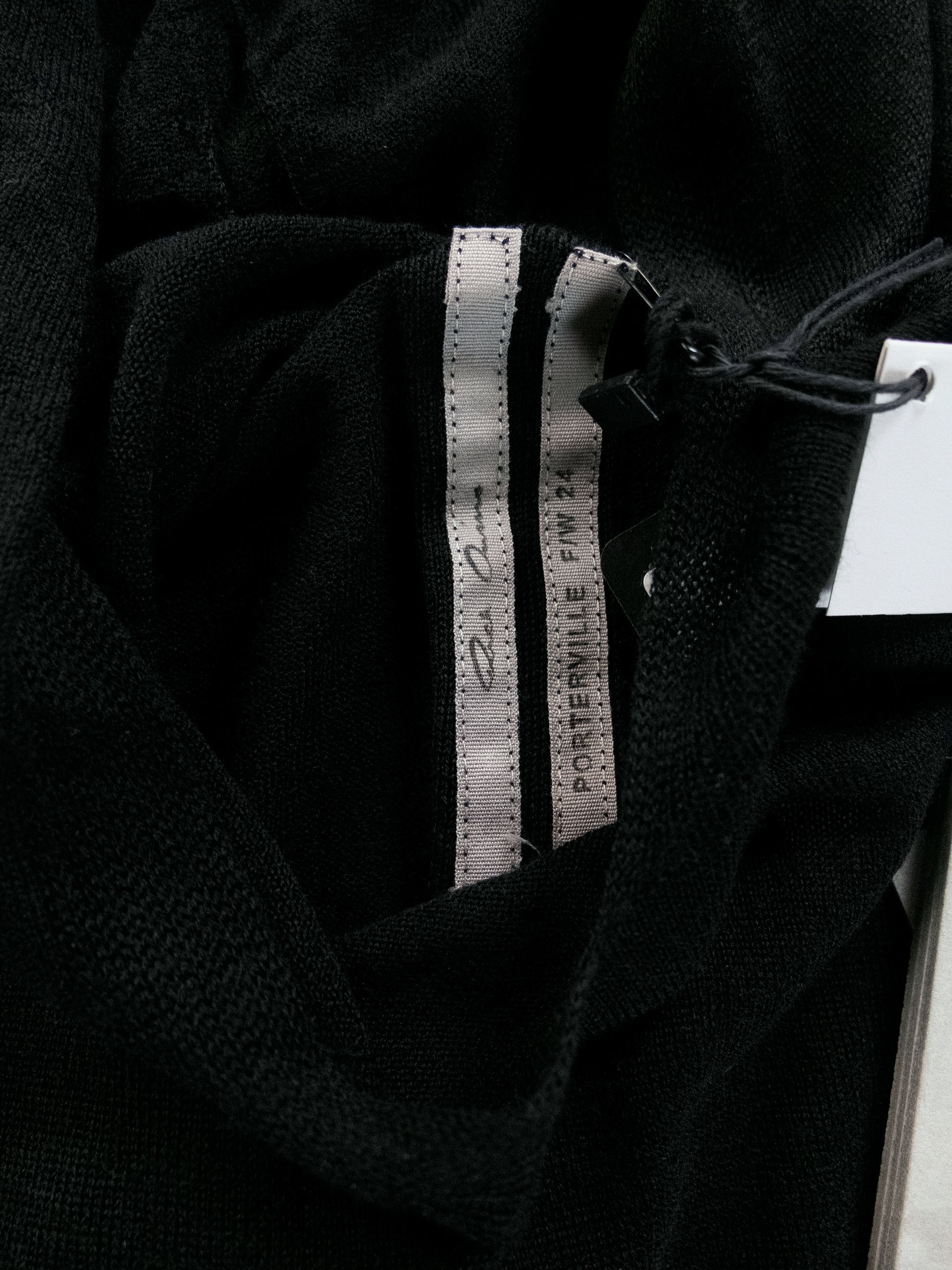 Rick Owens RICK OWENS black hooded oversized wool sweater Large Size US L / EU 52-54 / 3 - 7 Thumbnail